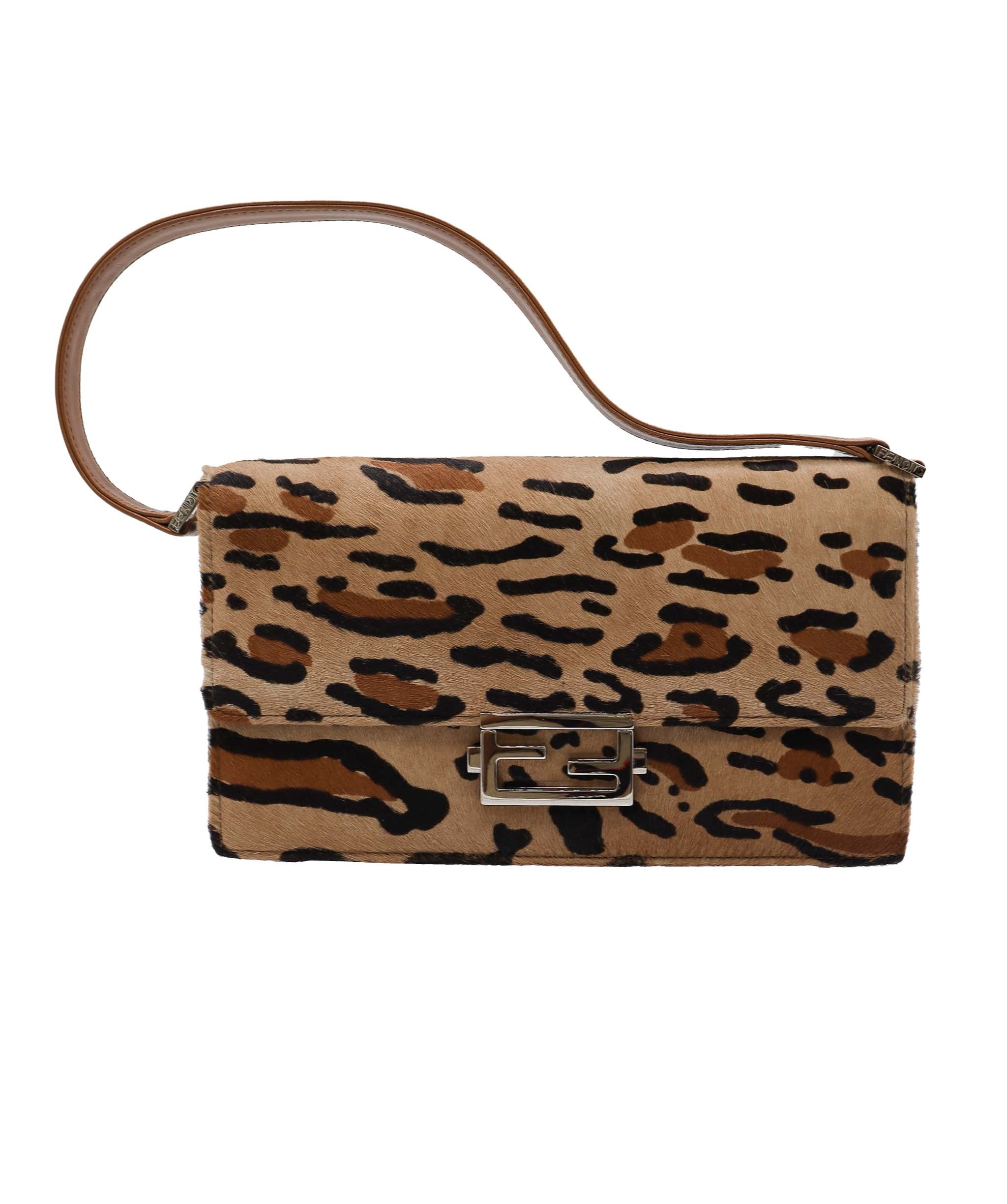 Fendi Leopard Calfhair Mamma Baguette  DXBS1803