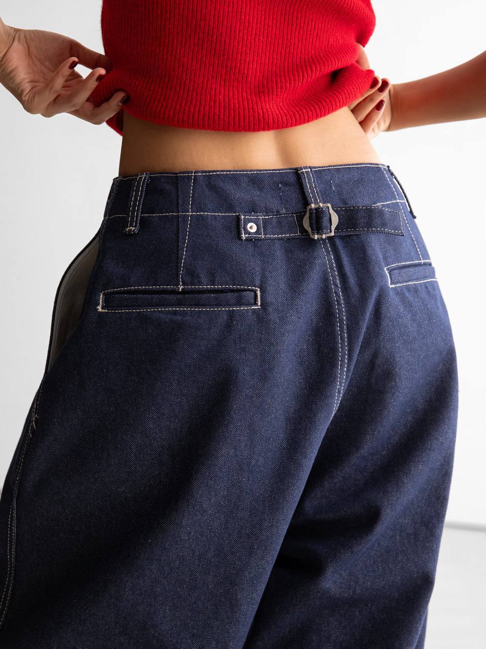 WASHED BLUE TROUSERS (بنطلون)