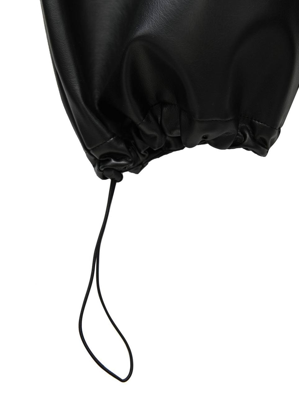 ELASTICATED WAIST BALOON LEATHER PANTS(بنطلون)