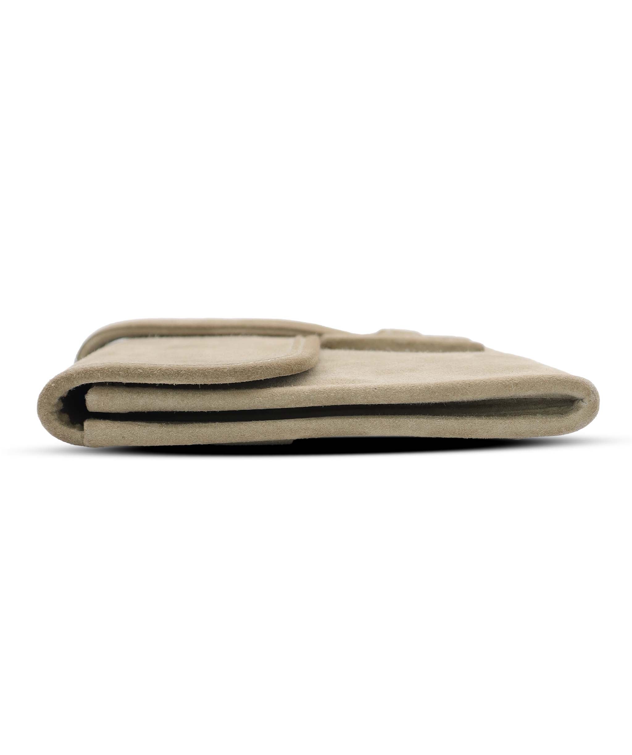 Hermès Jige Mini Doblis Suede Poussière  DXBS6580