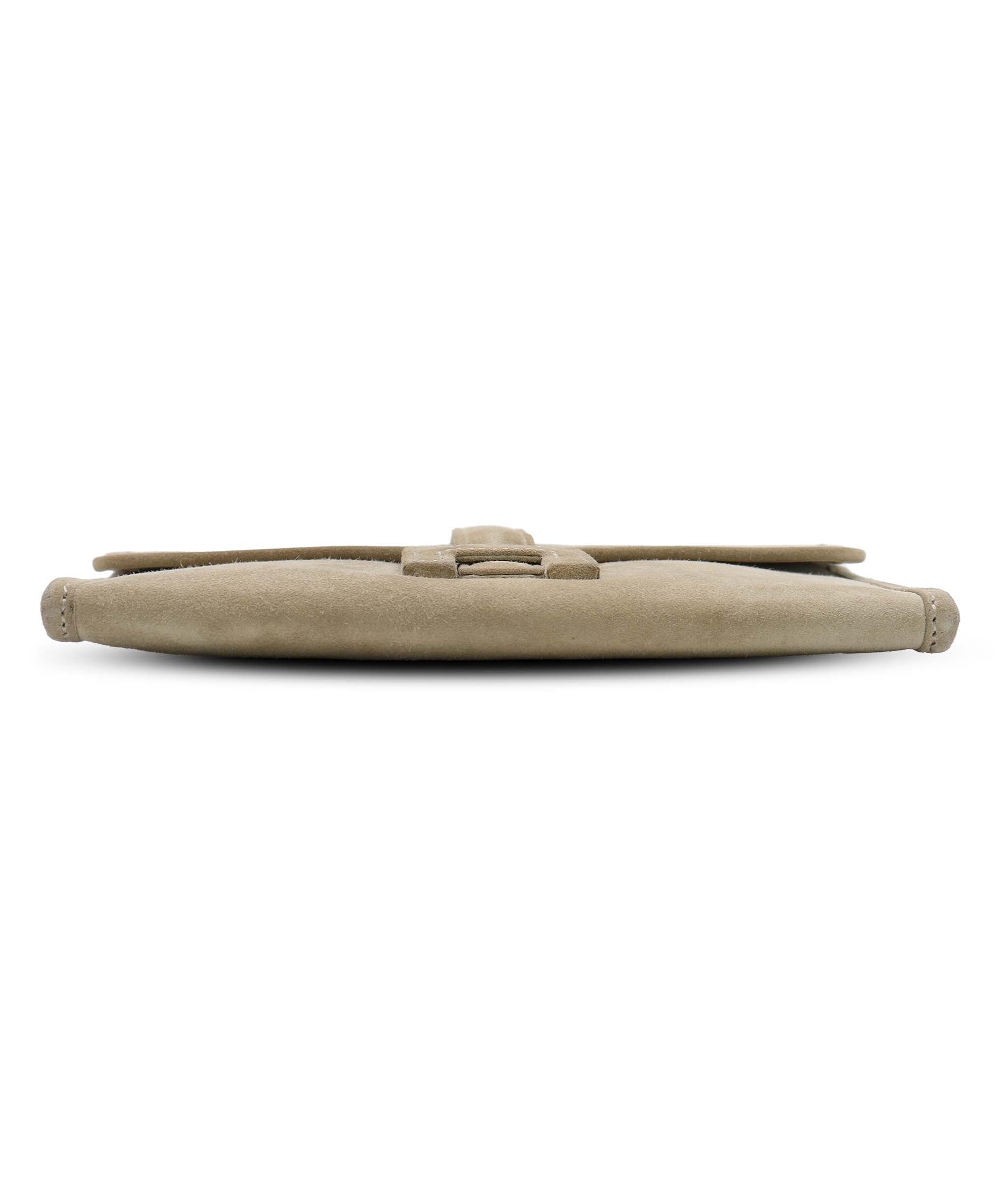 Hermès Jige Mini Doblis Suede Poussière  DXBS6580