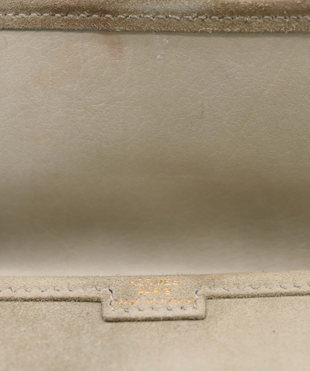 Hermès Jige Mini Doblis Suede Poussière  DXBS6580