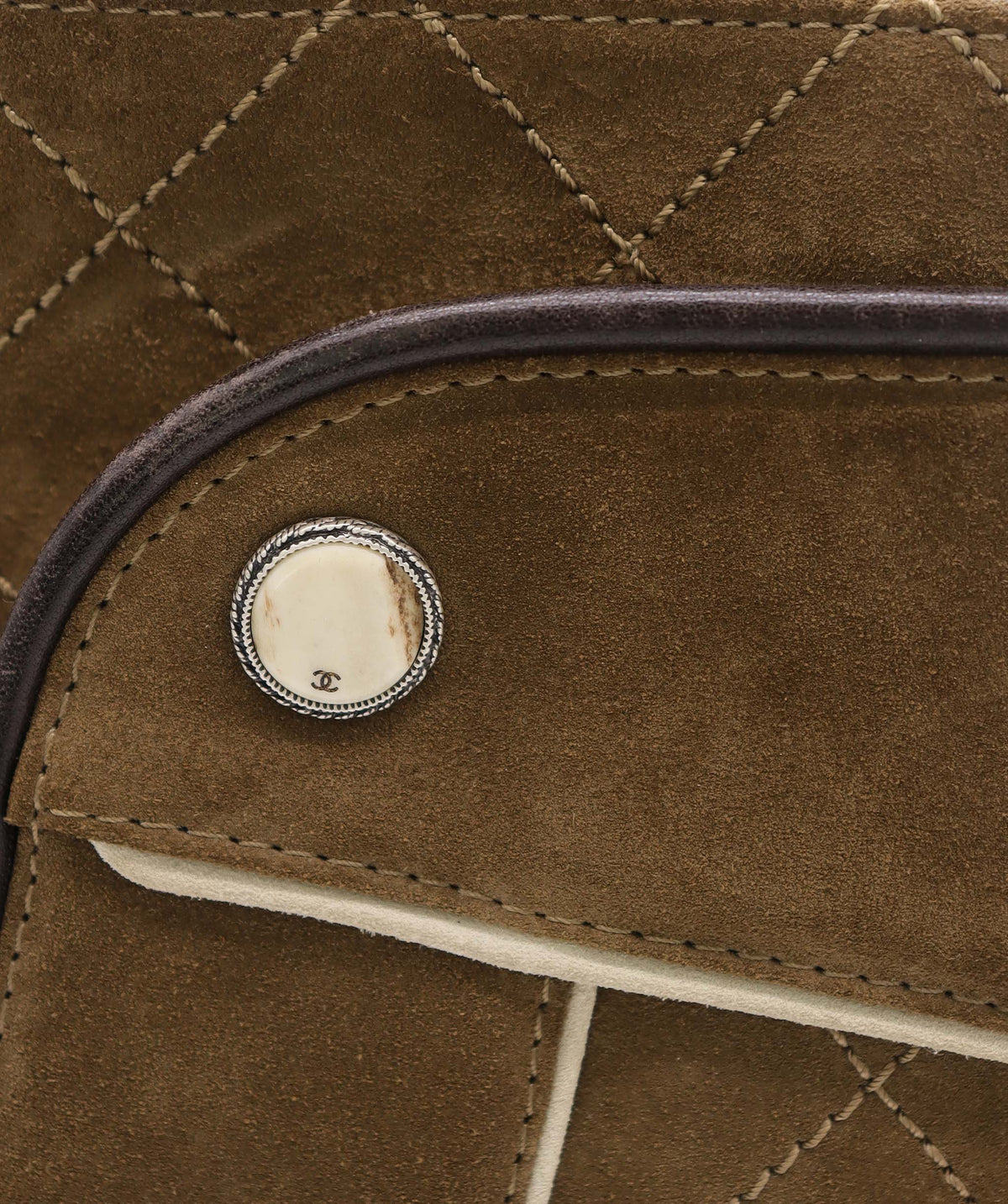 Chanel Shoulder Bag Paris-Salzburg Medium Suede Brown DXBS6578