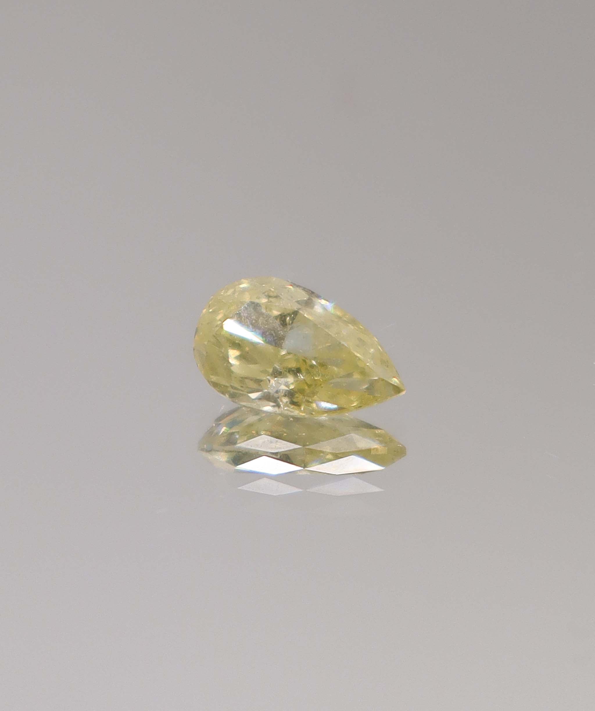 1.44ct Pear GIA Natural Fancy Intense Yellow Intense Canary Gold Diamond DXBCS3372