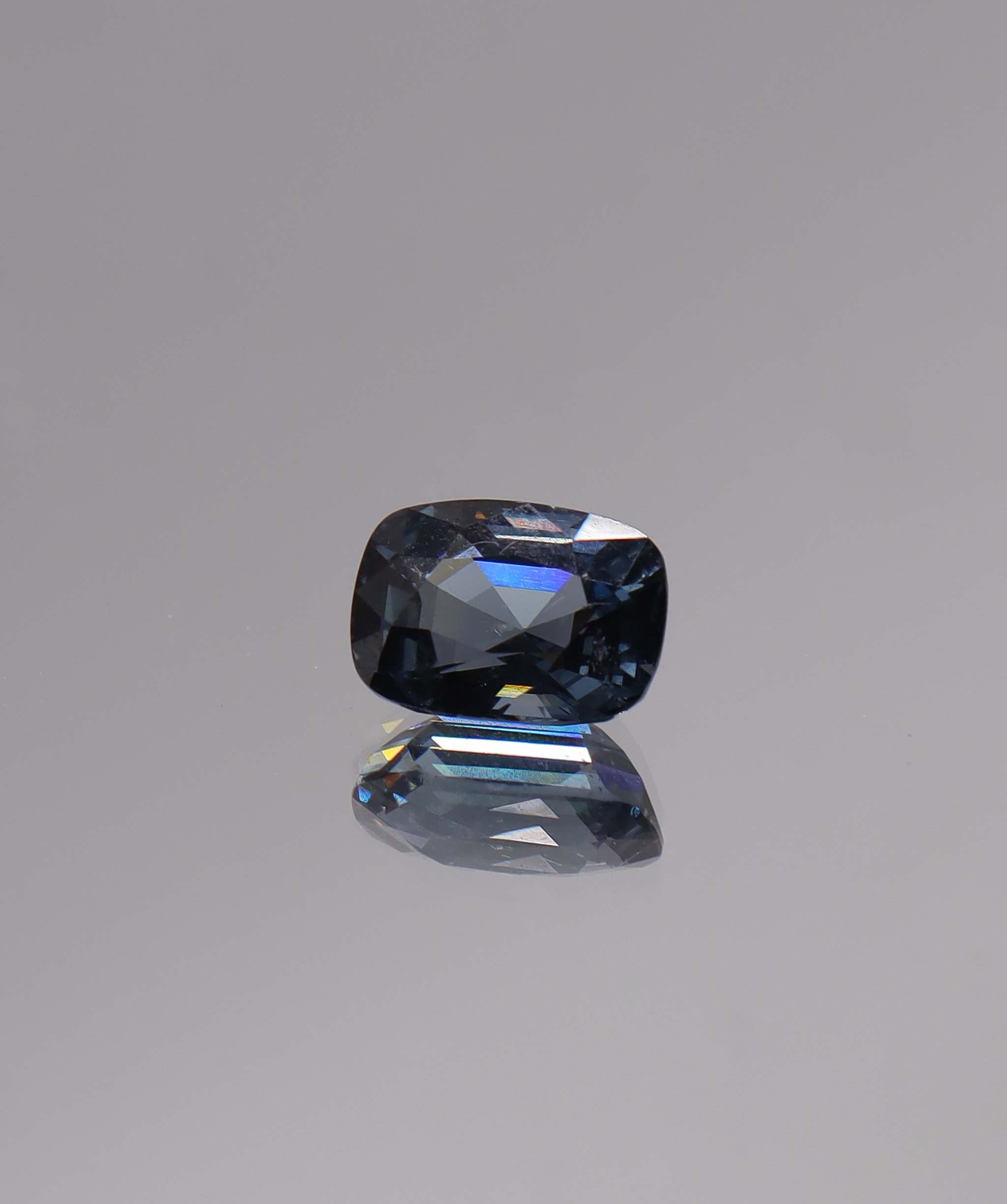 3.09ct Metallic Blue Spinel Long Cushion DXBCS1493