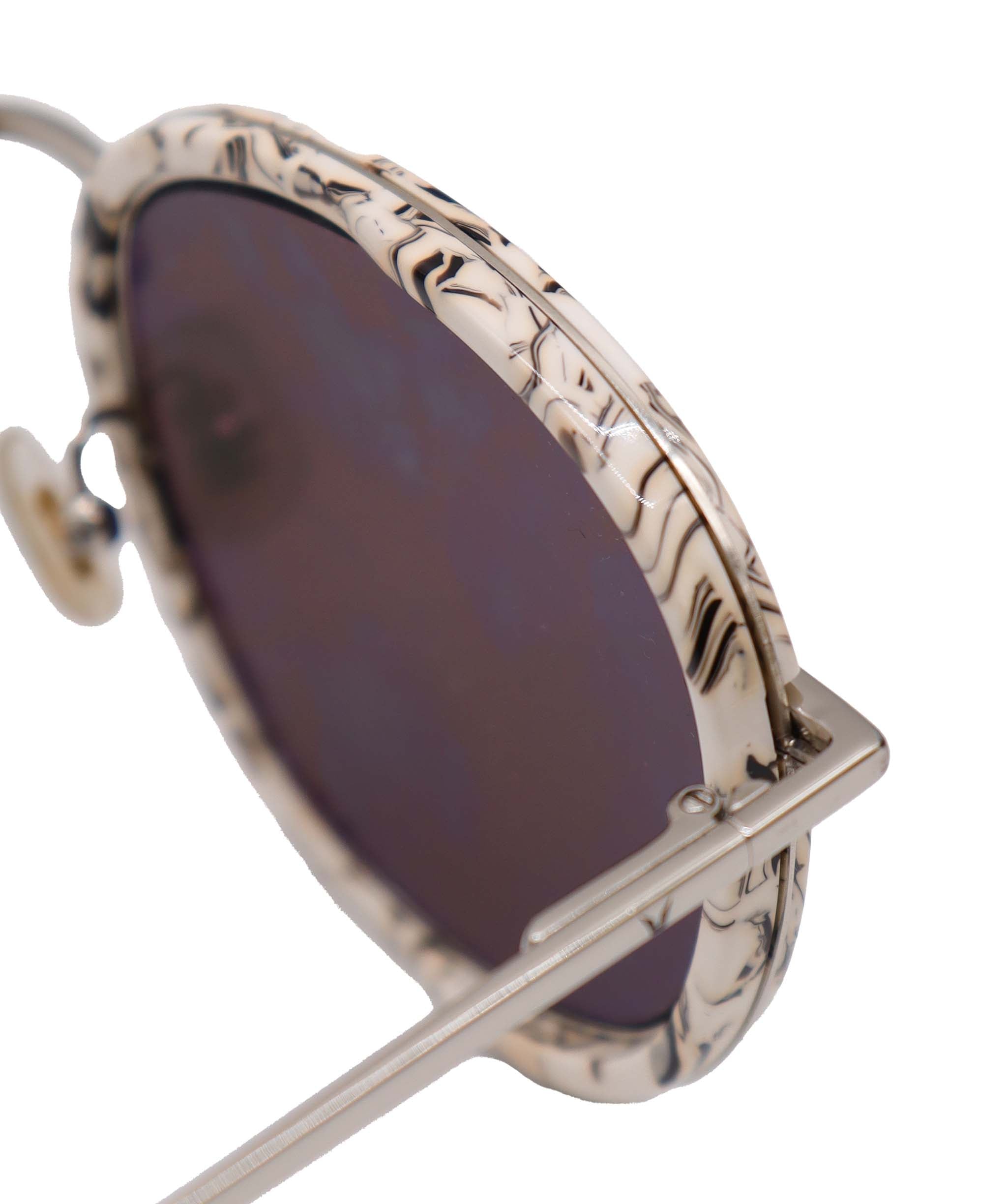Gentle Monster Marble/ Mirrored Sunglasses White