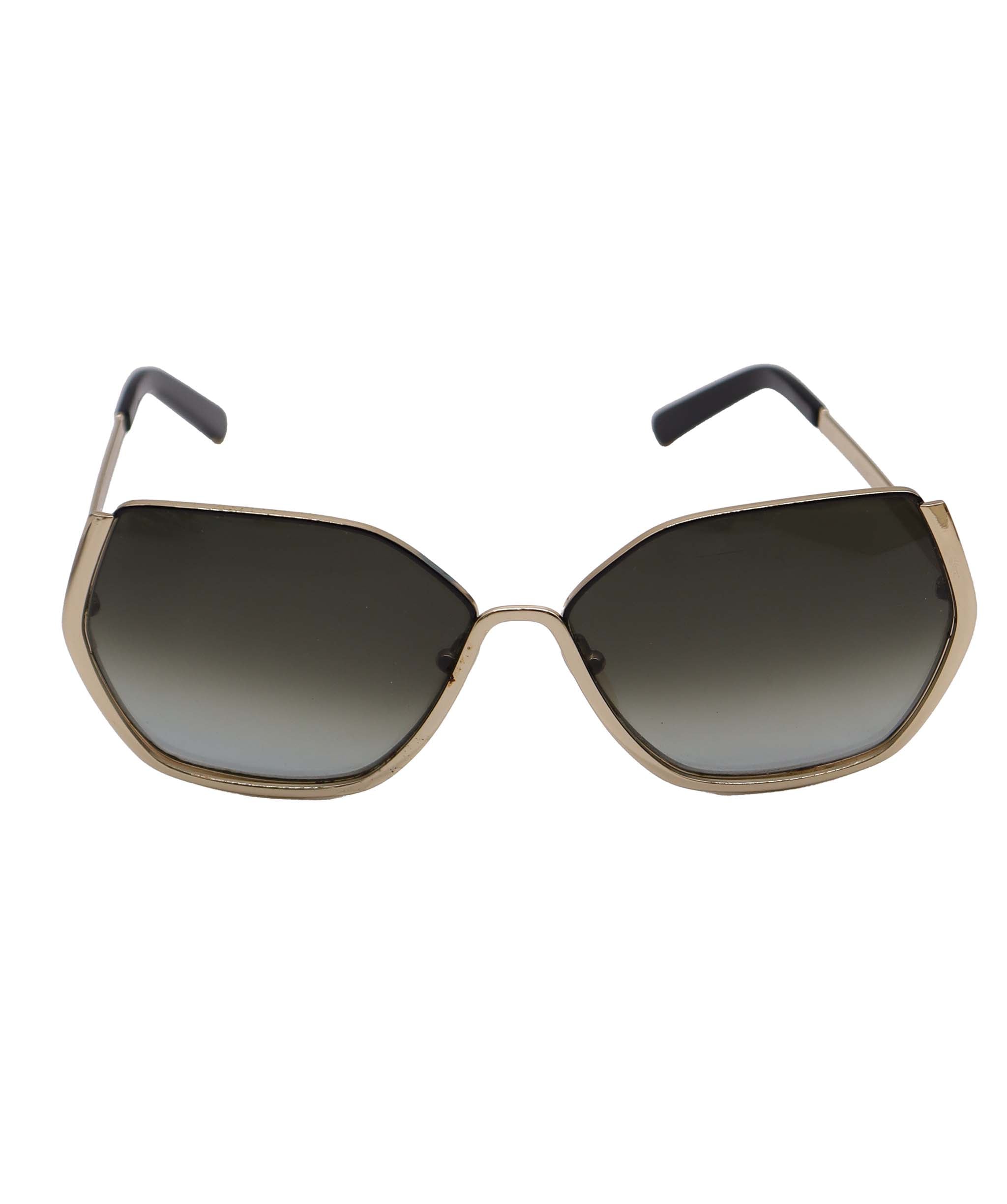 Chloe Half Frame Sunglasses Gold