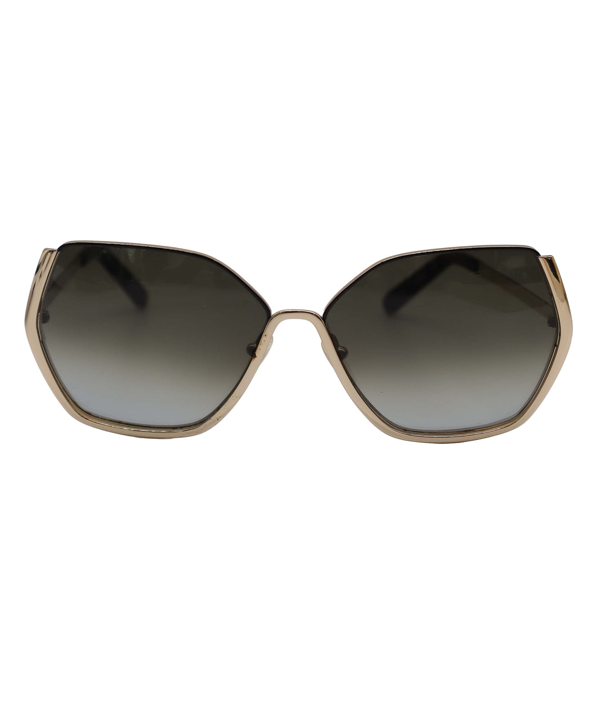 Chloe Half Frame Sunglasses Gold