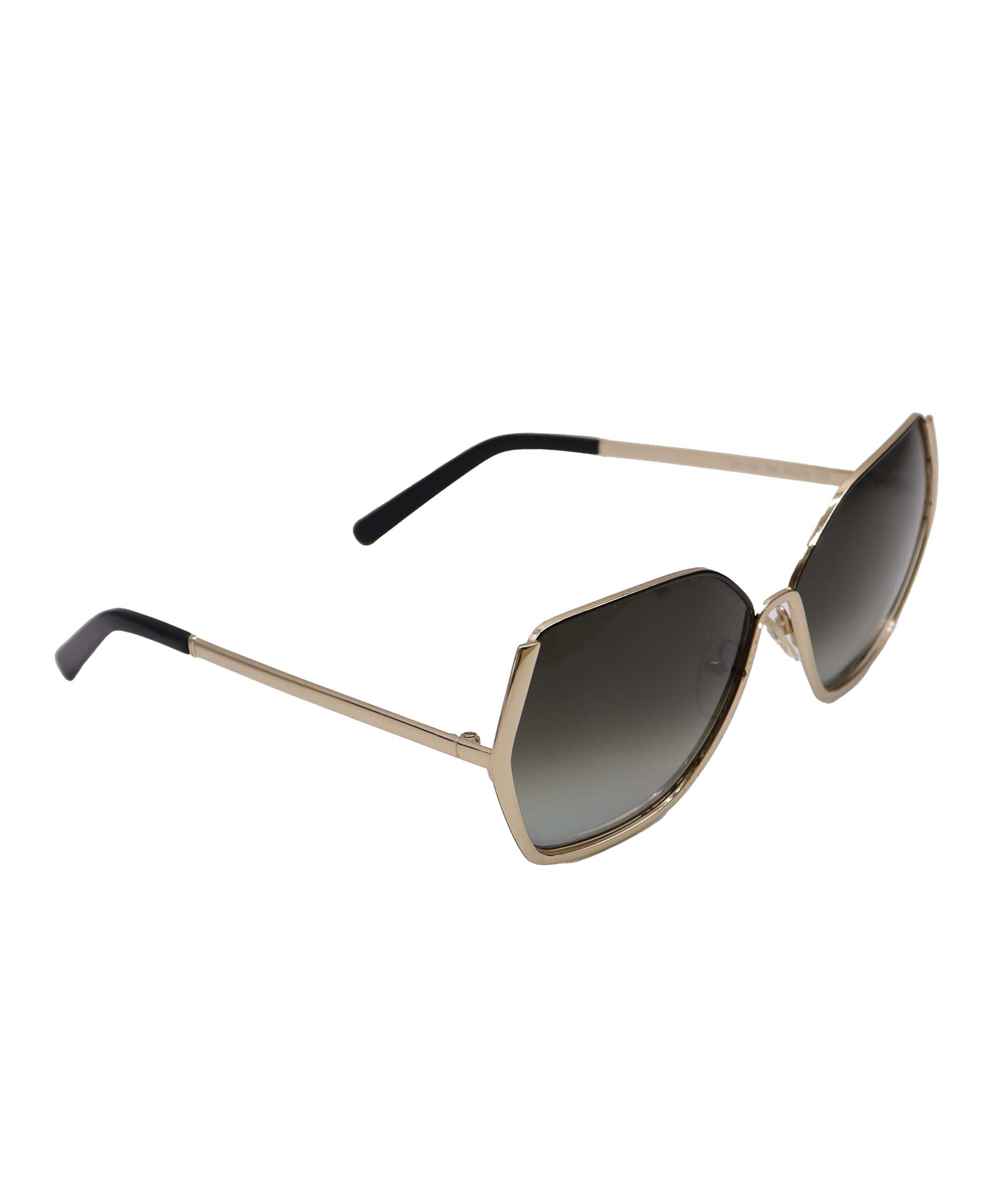 Chloe Half Frame Sunglasses Gold