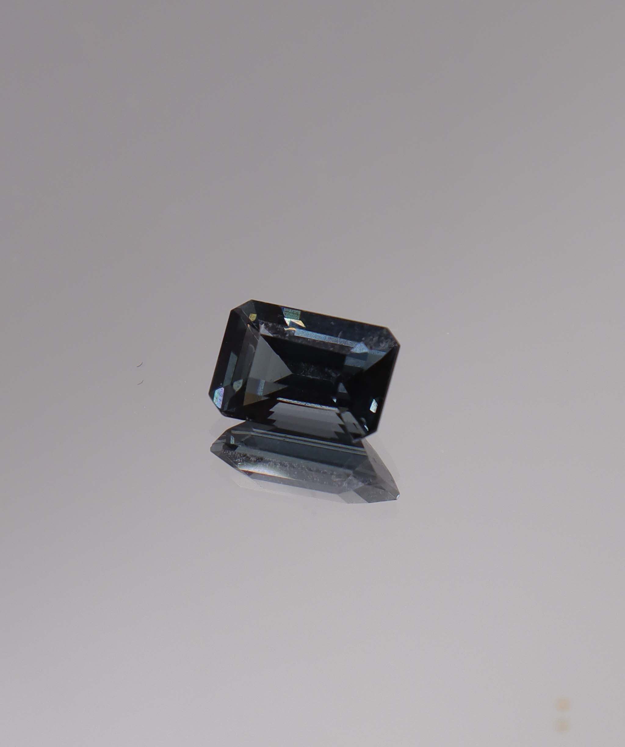 2.17ct Metallic Grey Spinel Emerald DXBCS1504