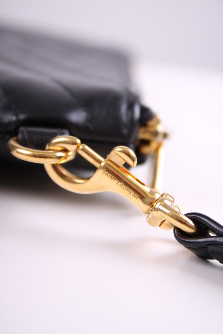 Saint Laurent Cassandre Pouch Black