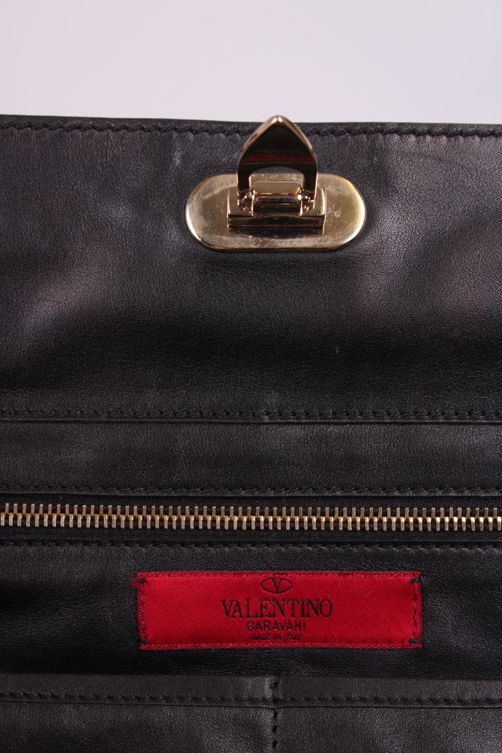 Valentino Jaguar Print Rockstud Brown