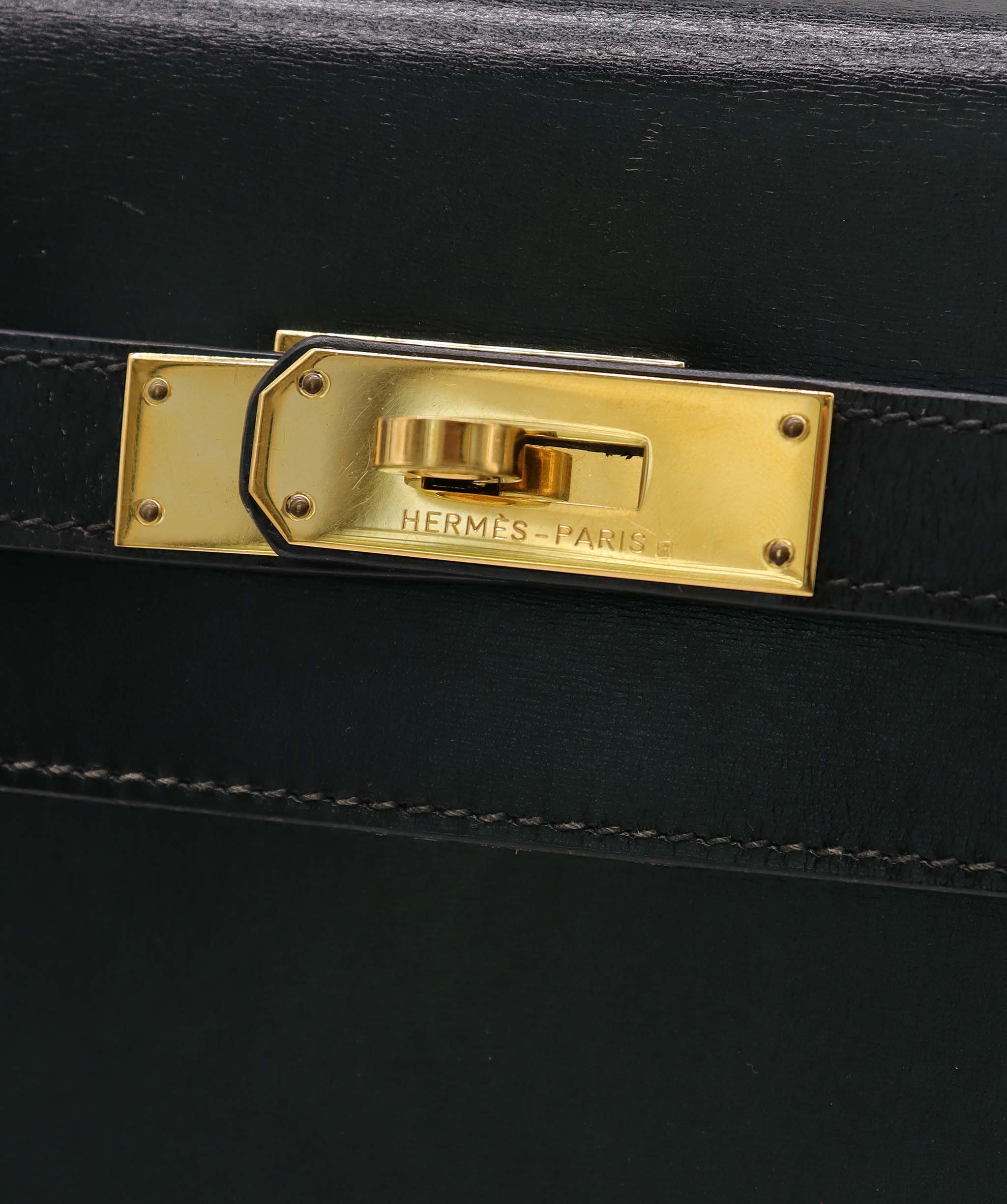 Hermes Kelly 32 Box Black AGC3536