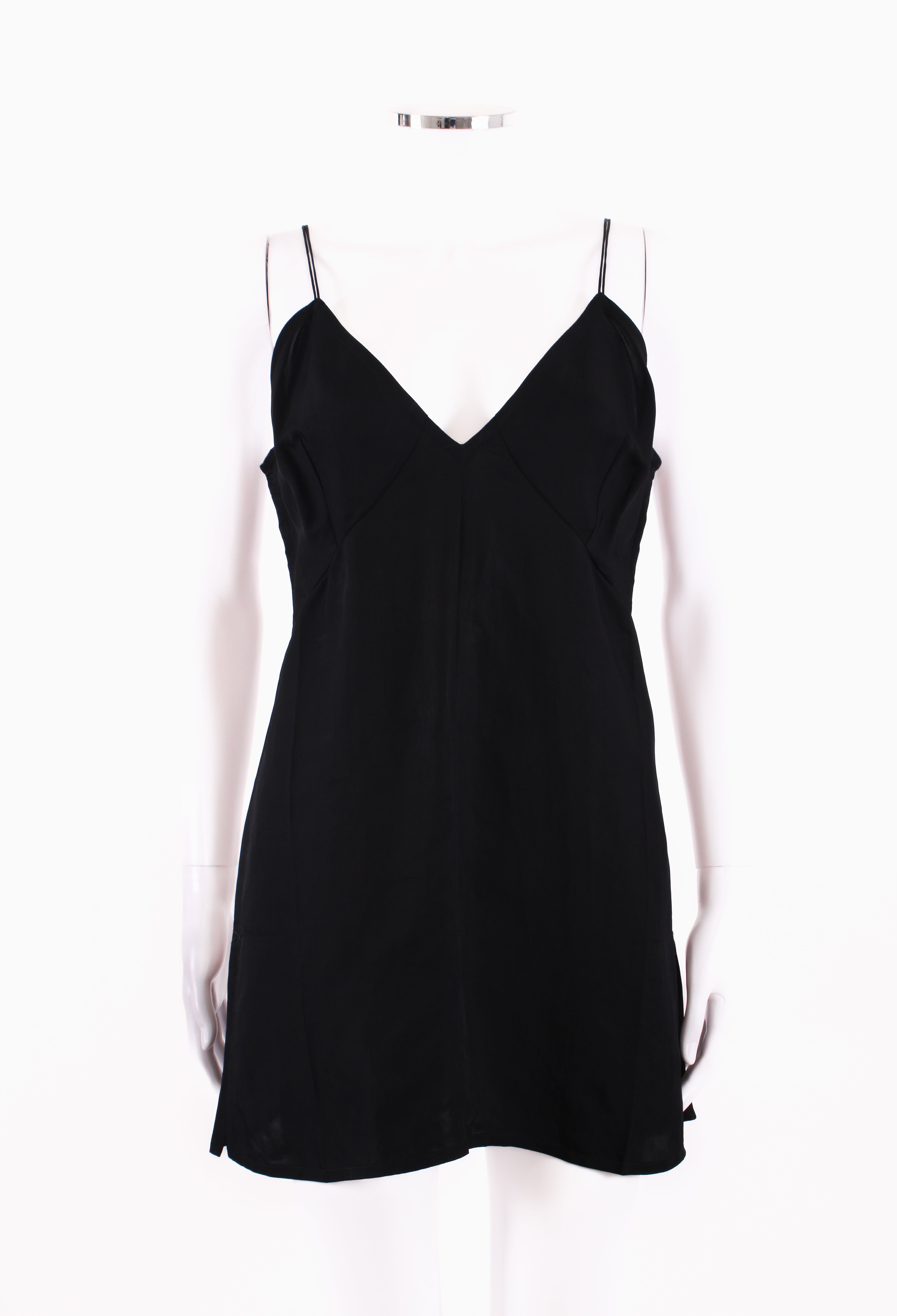 Celine S/S Mini Slip Dress Black 12