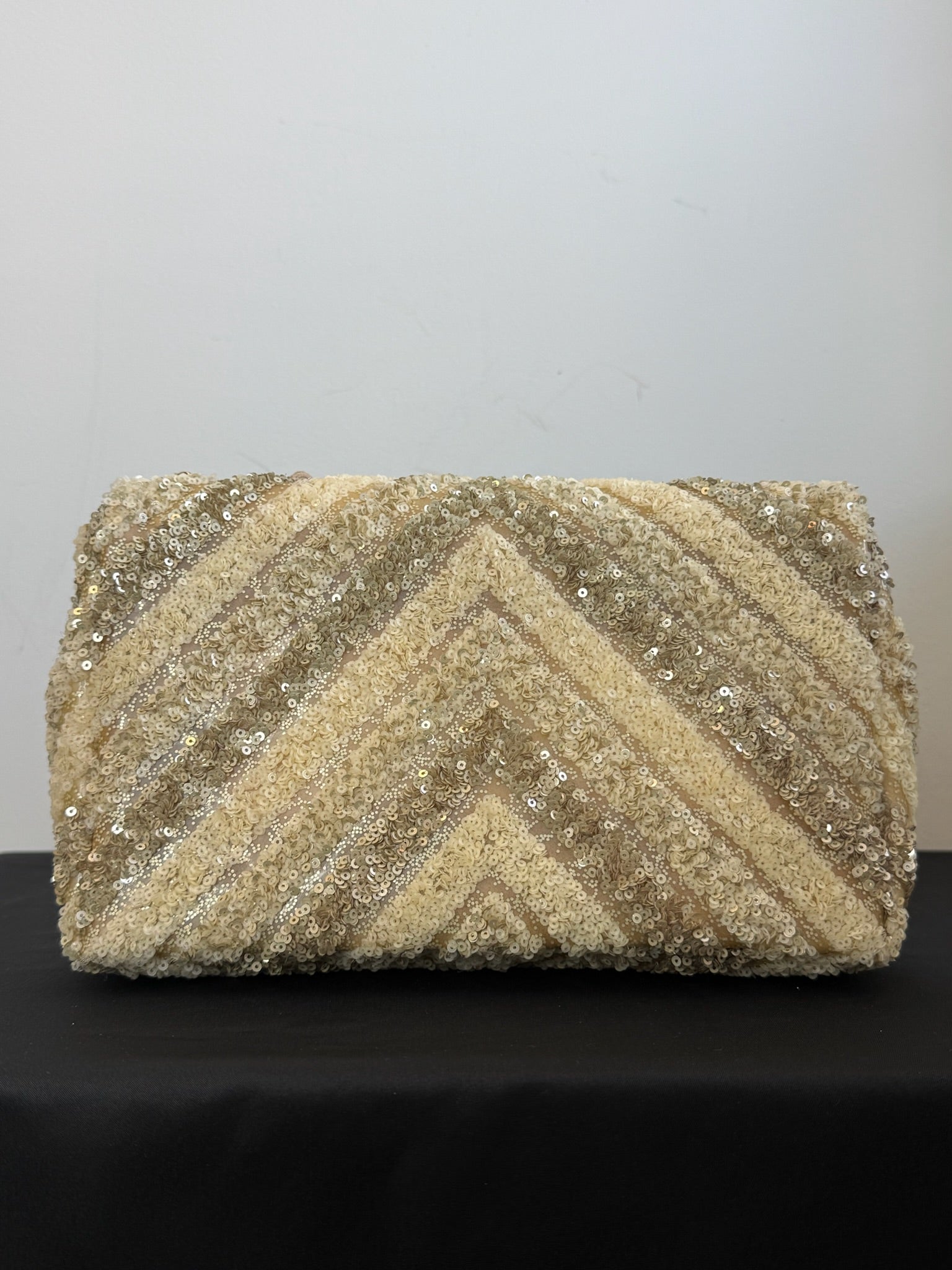 Chanel Medium Classic Flap Bag Gold Sequin