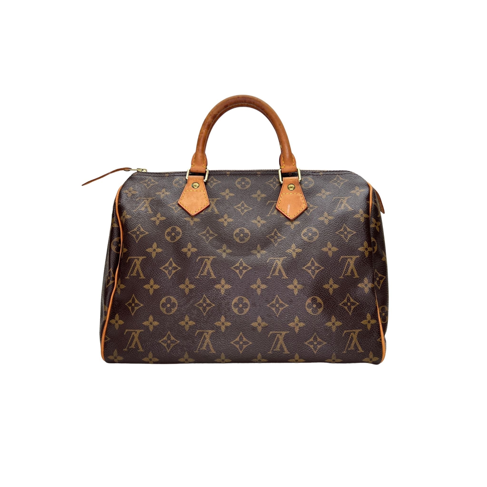 Louis Vuitton  Speedy 30 Top handle bag in Monogram coated canvas, Gold Hardware S2402977JD