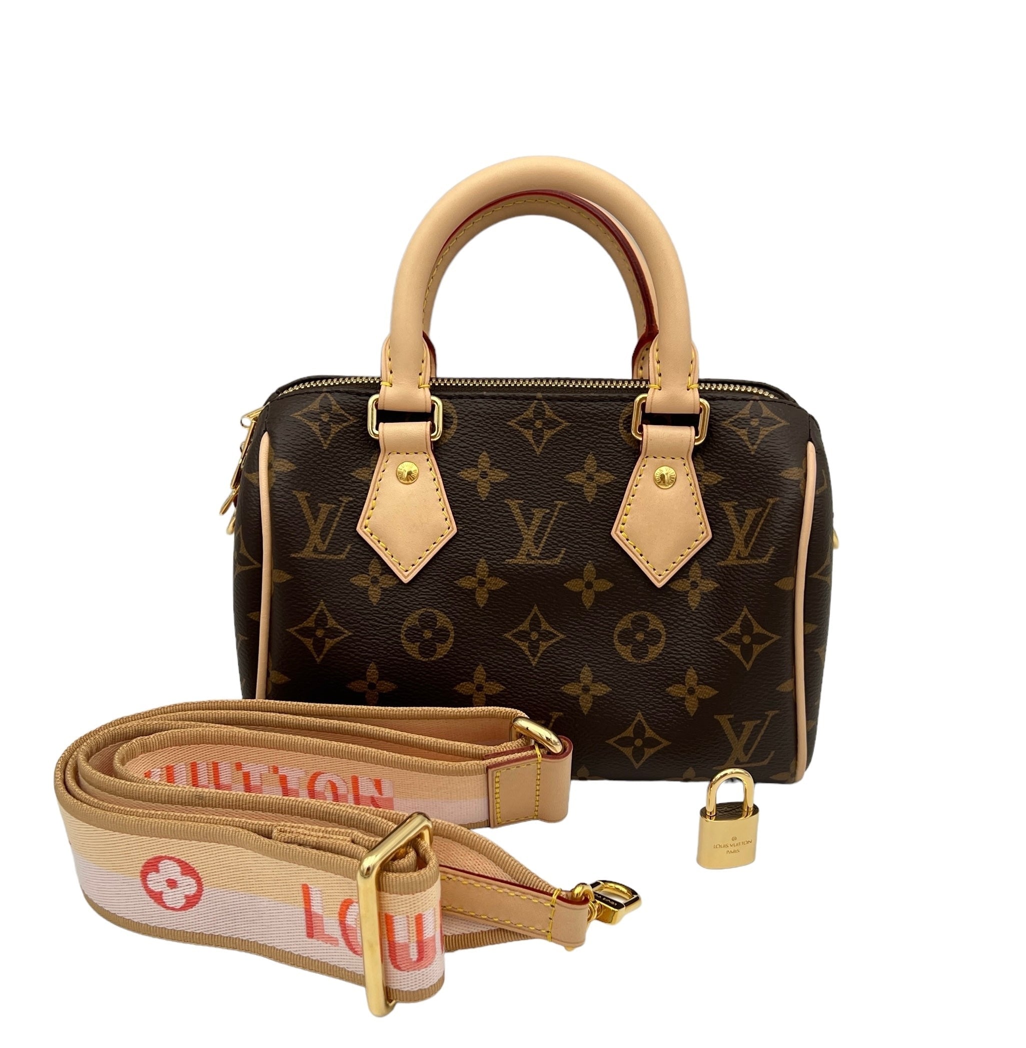 Louis Vuitton  Speedy Bandouliere 20 Top handle bag in Monogram coated canvas, Gold Hardware C2406055CH