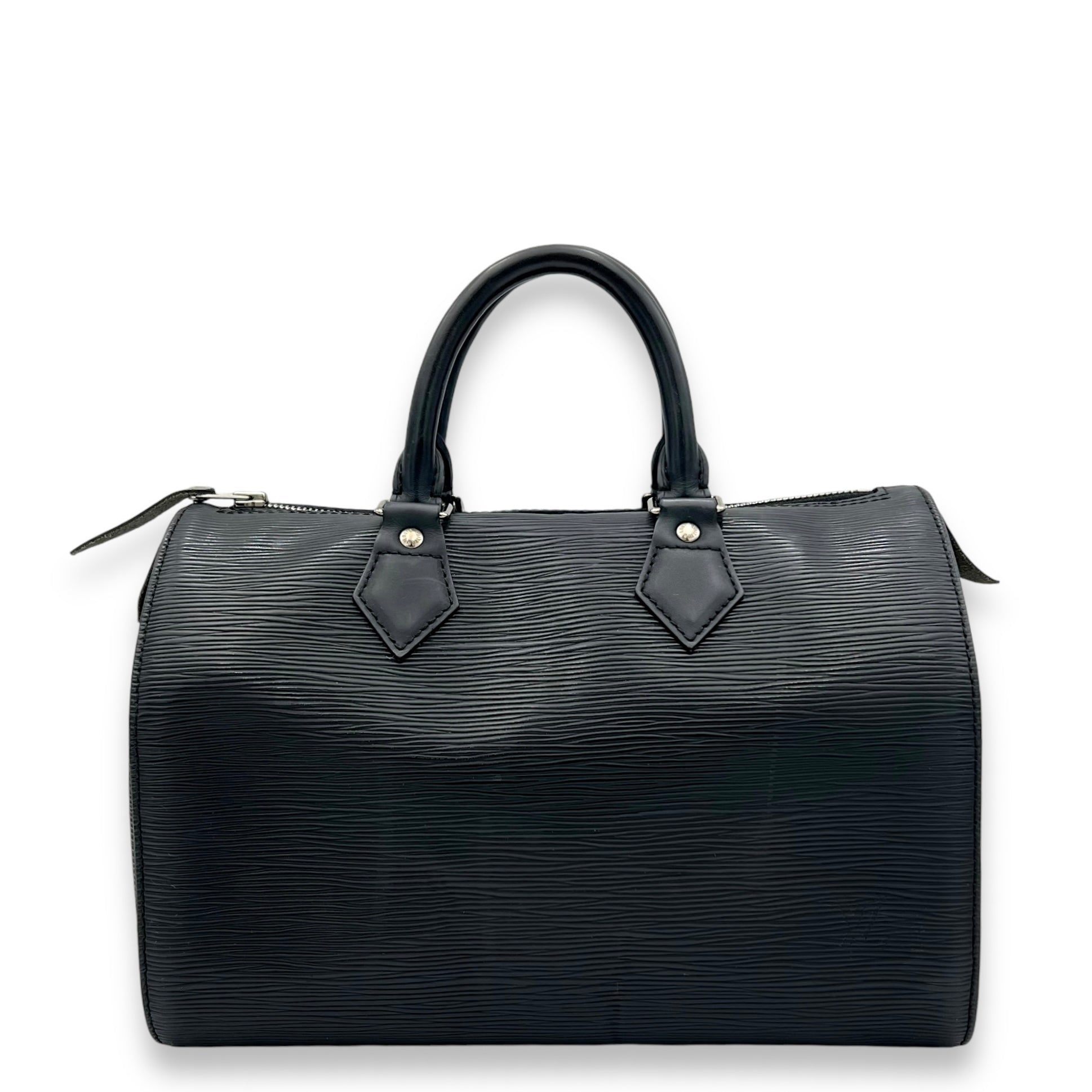 Louis Vuitton Speedy 30 Black Top Handle Bag in Epi Leather, Silver hardware C2411-002234HM