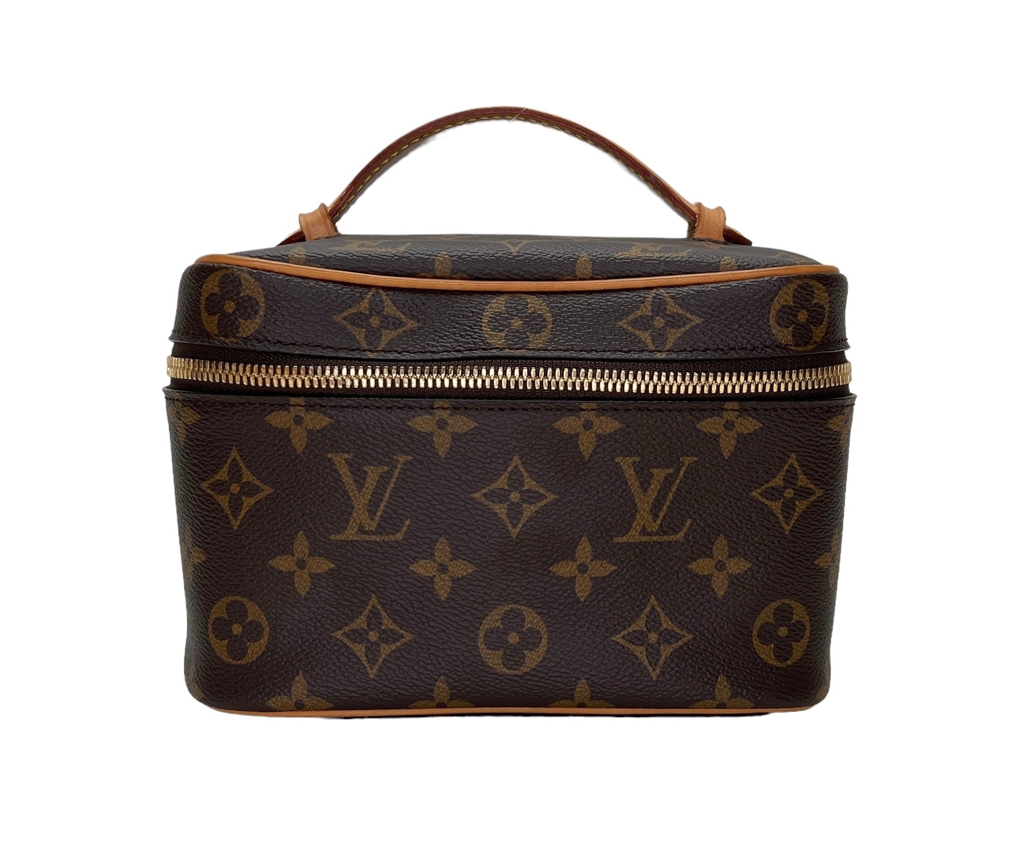 Louis Vuitton  Nice Mini Vanity bag in Monogram coated canvas, Gold Hardware S2407019HM