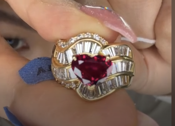 K18 Ruby Ring R1.75 D1.76 9.7g GRJ J100629UL4