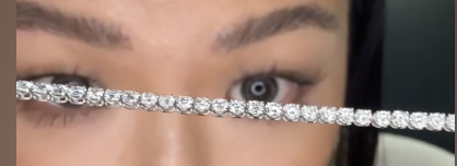 Pt950/Pt850 diamond bracelet 3.51 6.0g J1006966FS