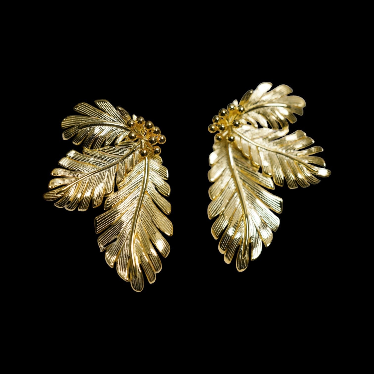 Silver 925 Bud With Leaf Earrings, Made in Italy 4.9g