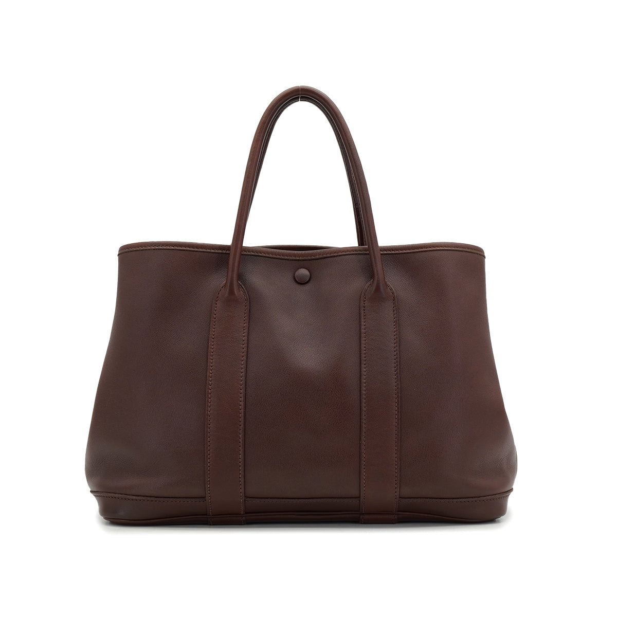 HERMES GARDEN PARTY TWILLY TPM HAVANE VEAU GULLIVER HAND BAG 2006 SQUARE J 90332566