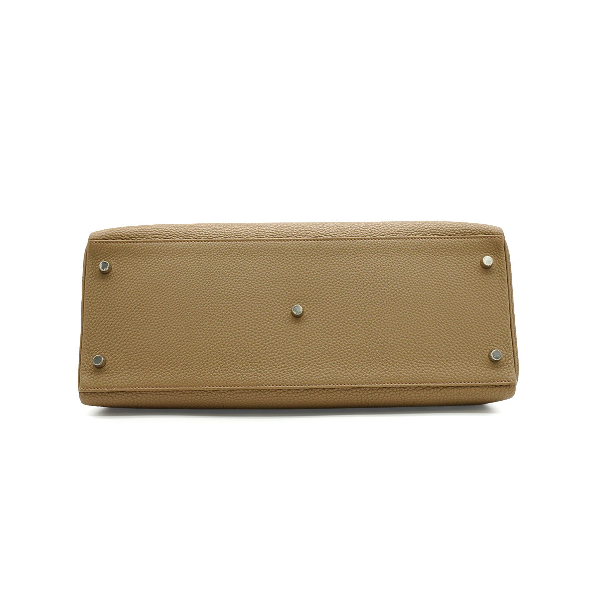 HERMES KELLY 42 RETOURNE  BEIGE MARFA TOGO HAND SHOULDER BAG 2024 W STAMP PALLADIUM HARDWARE 90342566