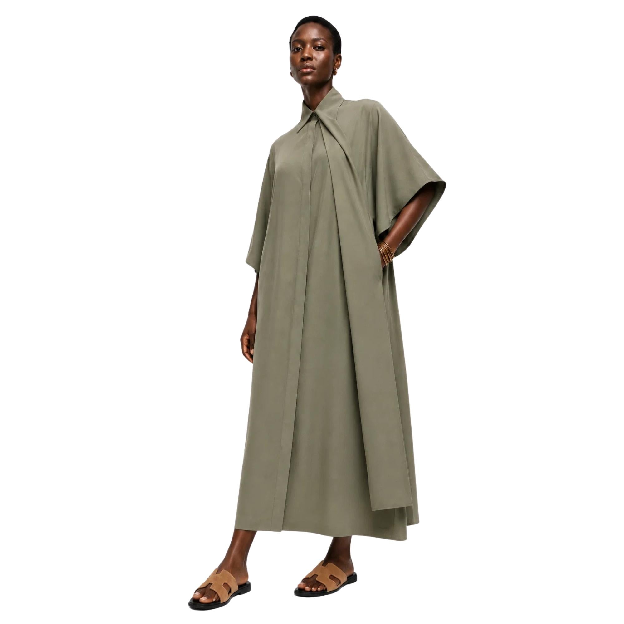 KIMONO-SLEEVE SHIRT DRESS فستان “CASSIA”