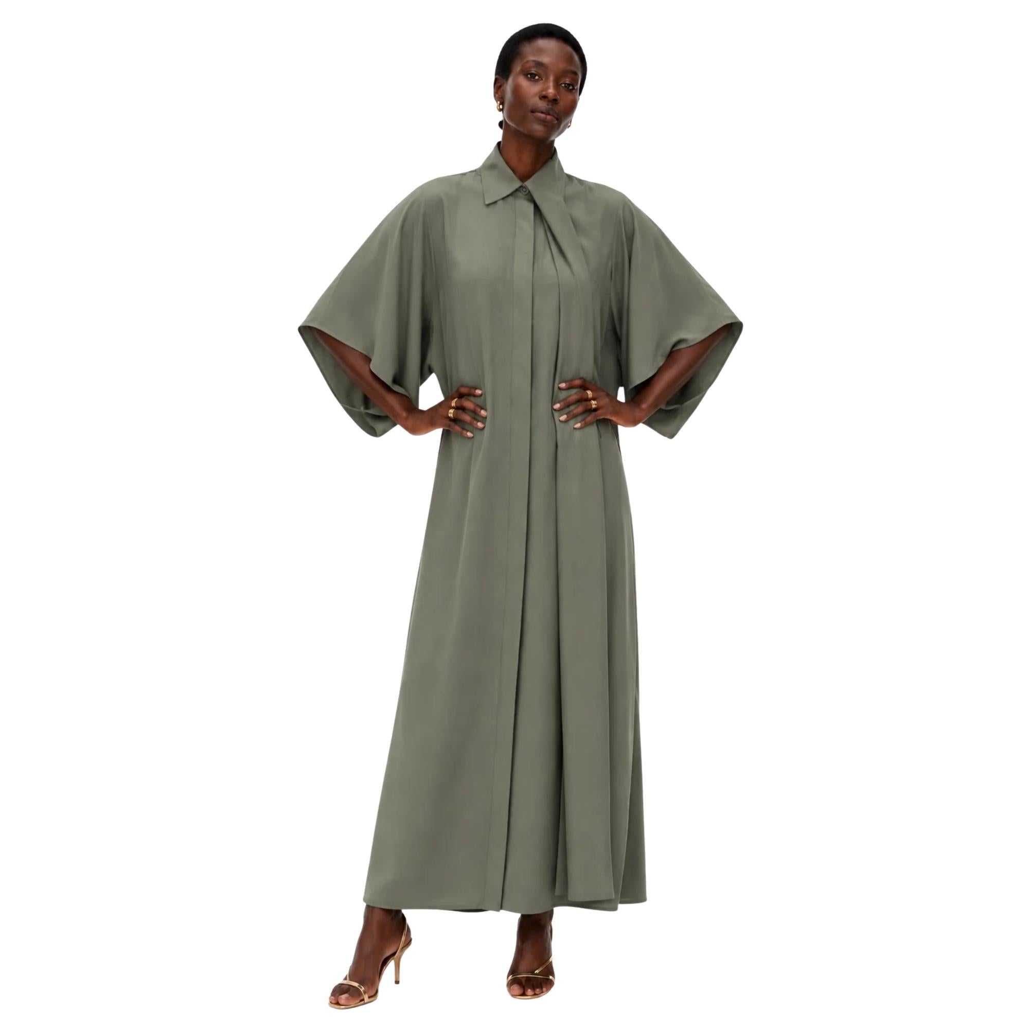 KIMONO-SLEEVE SHIRT DRESS فستان “CASSIA”