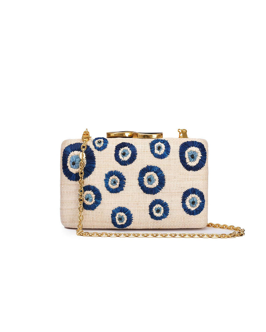 Kapre Evil Eye Clutch with Marble Stone