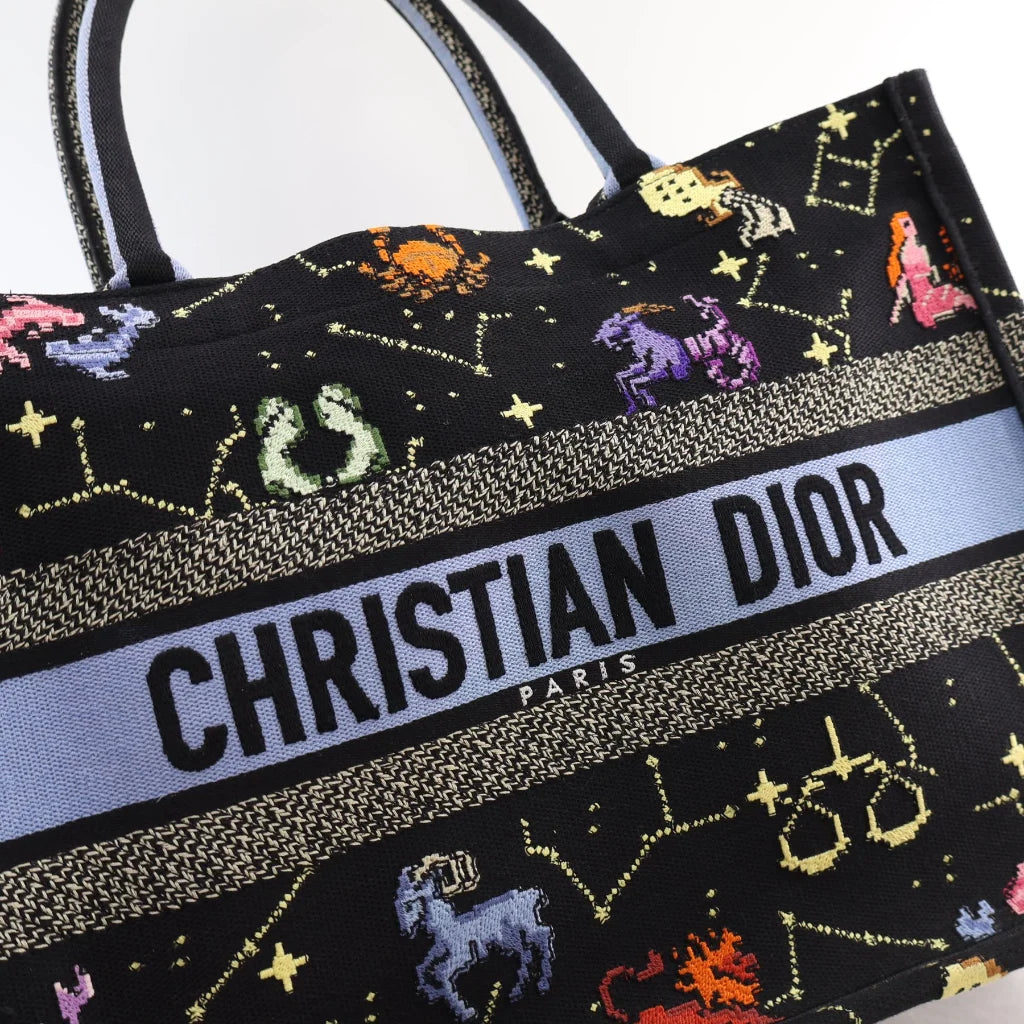 Dior Medium Zodiac Pixel Book Tote L-C3AB70