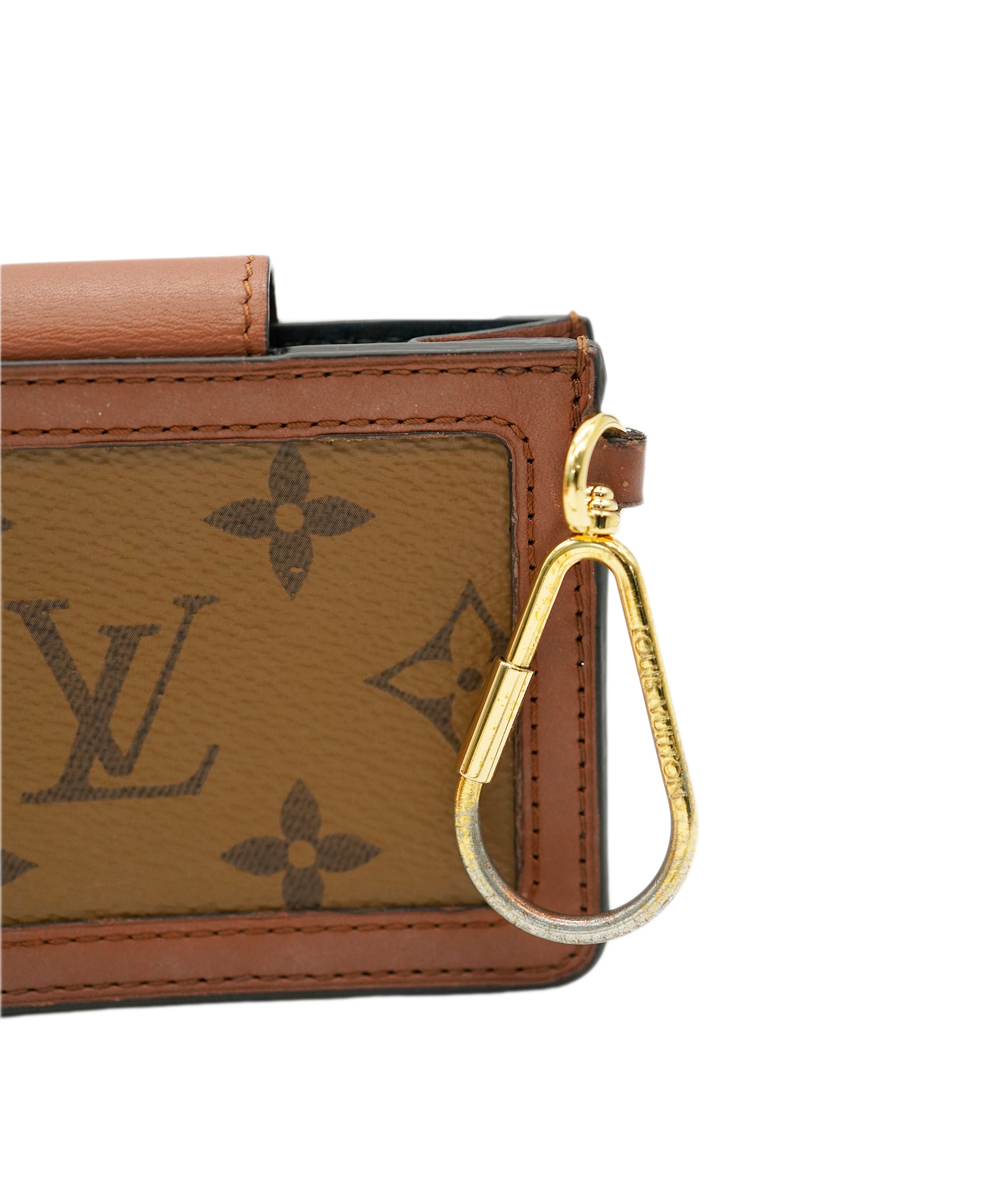 LOUIS VUITTON Monogram Reverse Dauphine Multi Cult Card Case M68751 Auth 69194A DBXS1742