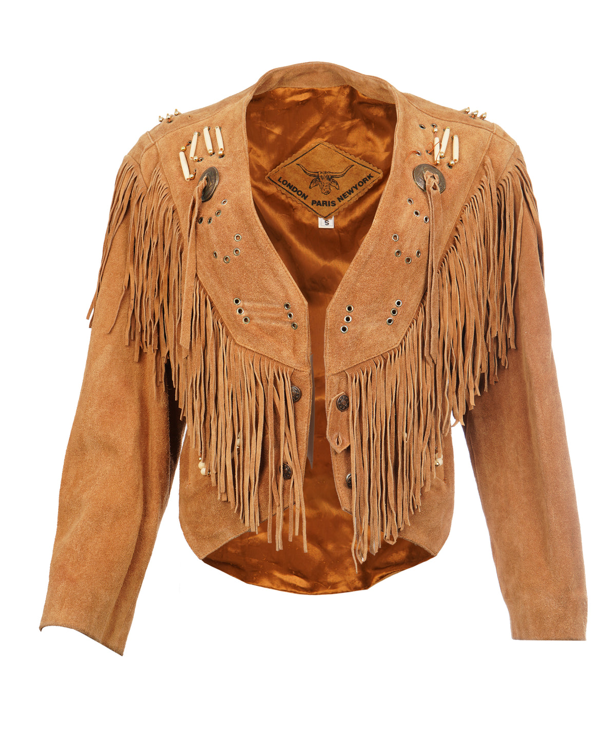 Brown Suede Tassel Jacket  ALC4332
