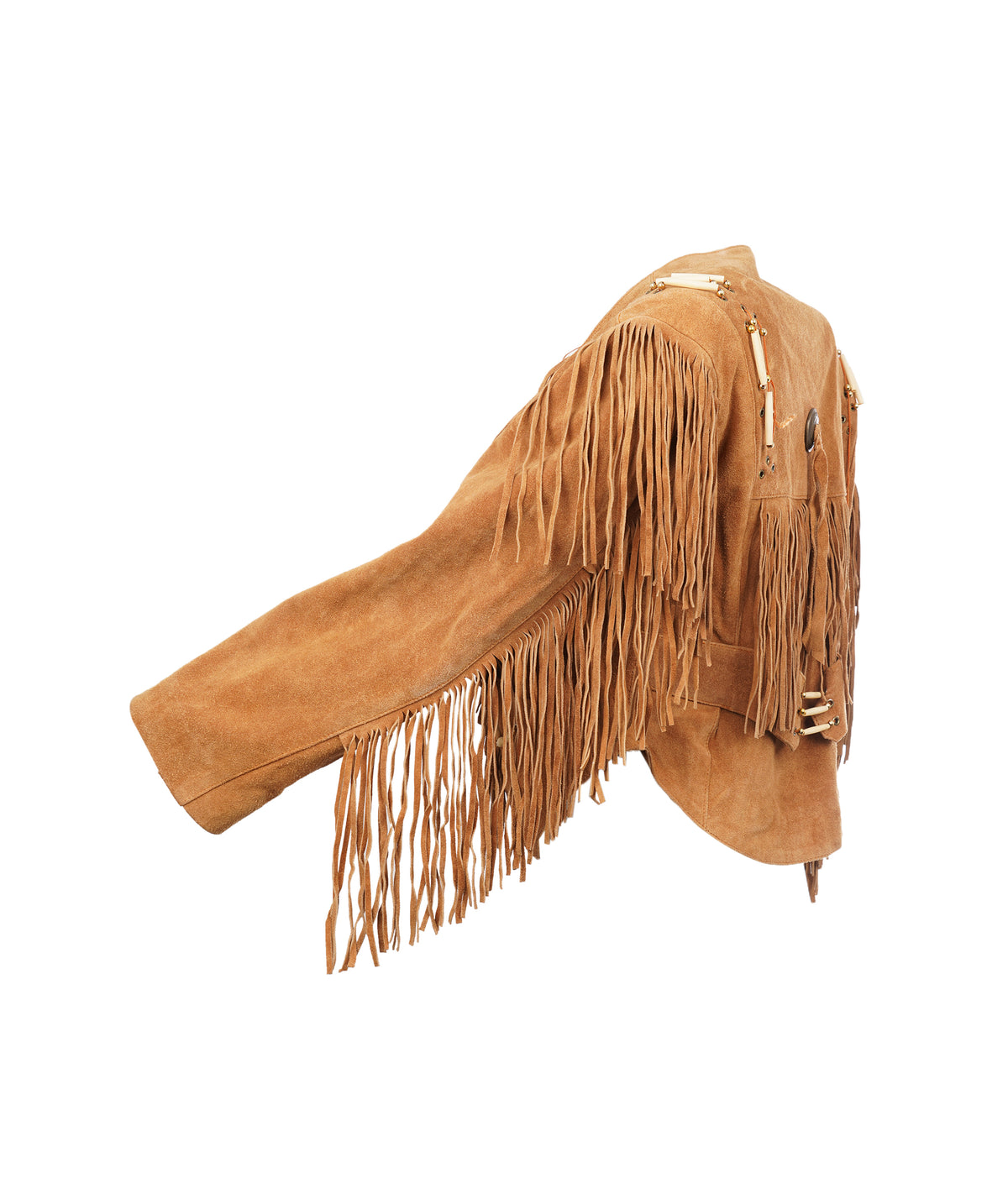 Brown Suede Tassel Jacket  ALC4332