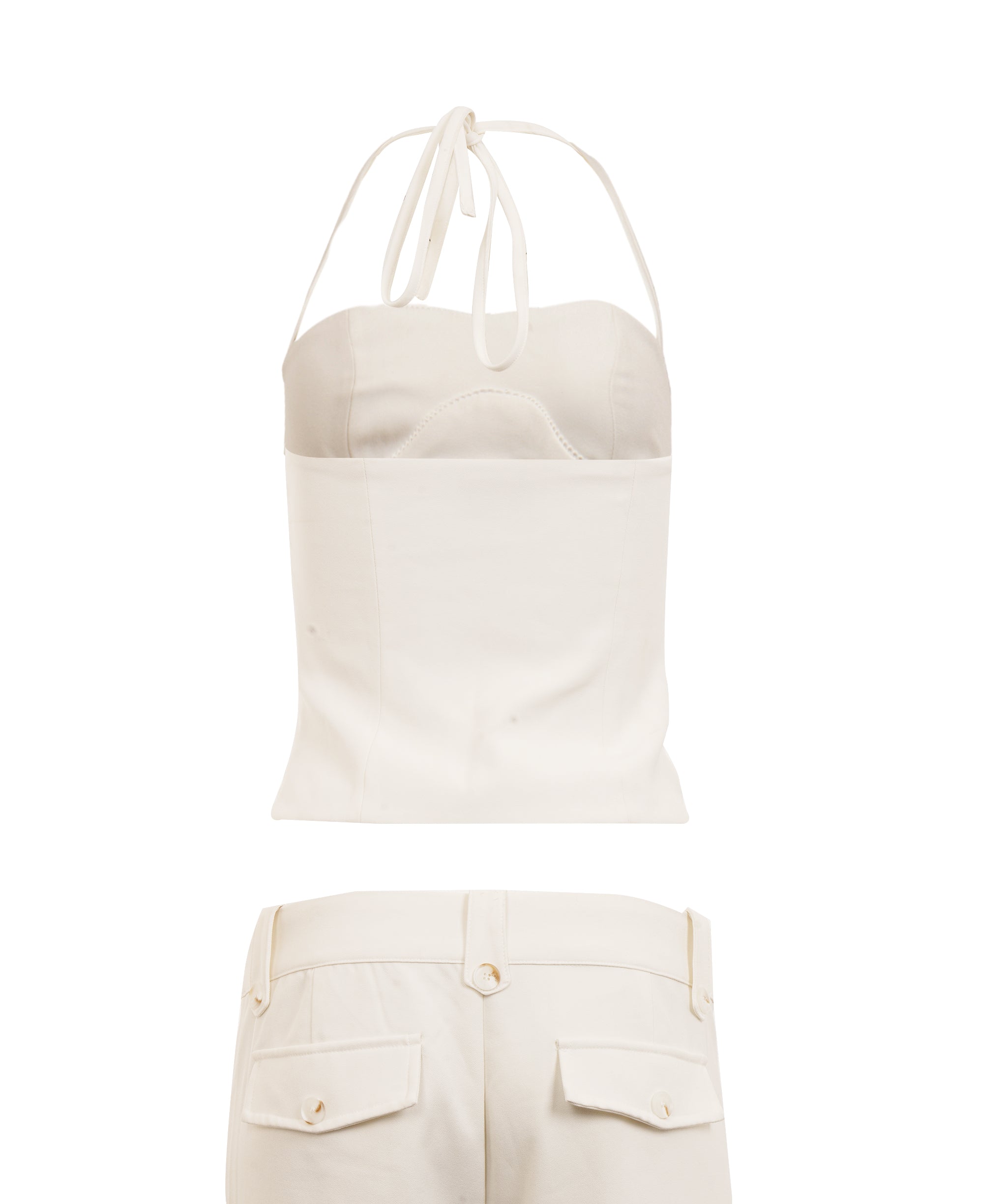 White CO Ord Set  ALC4328