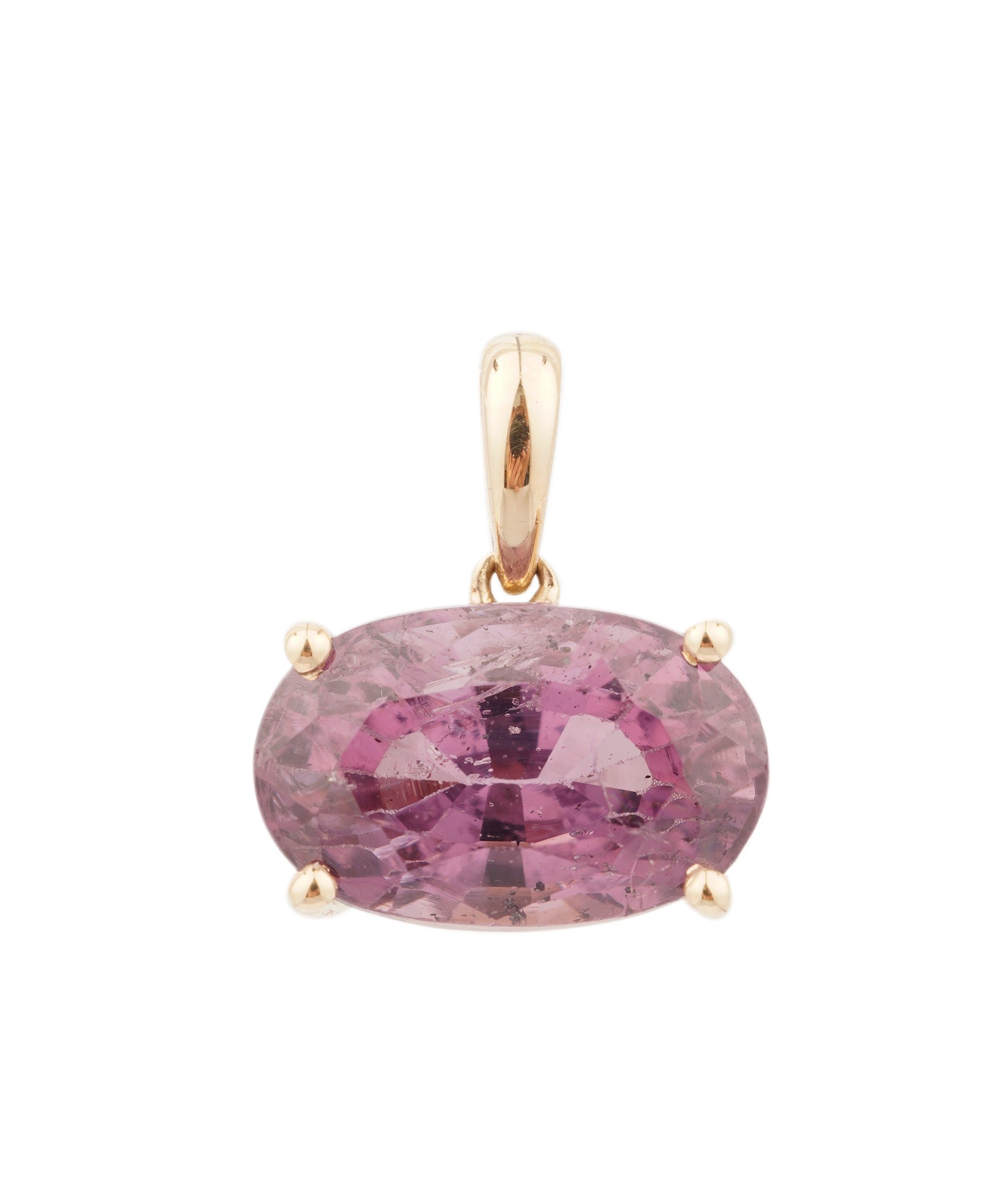 14kt Yellow Gold 2.6ct Kuh-I-Lal Spinel Pendant ANL0138