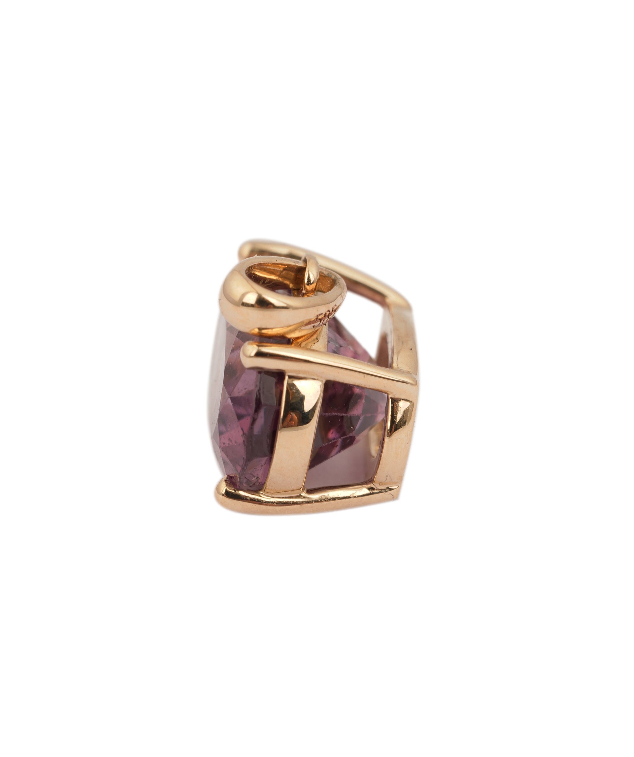 14kt Yellow Gold 2.6ct Kuh-I-Lal Spinel Pendant ANL0138