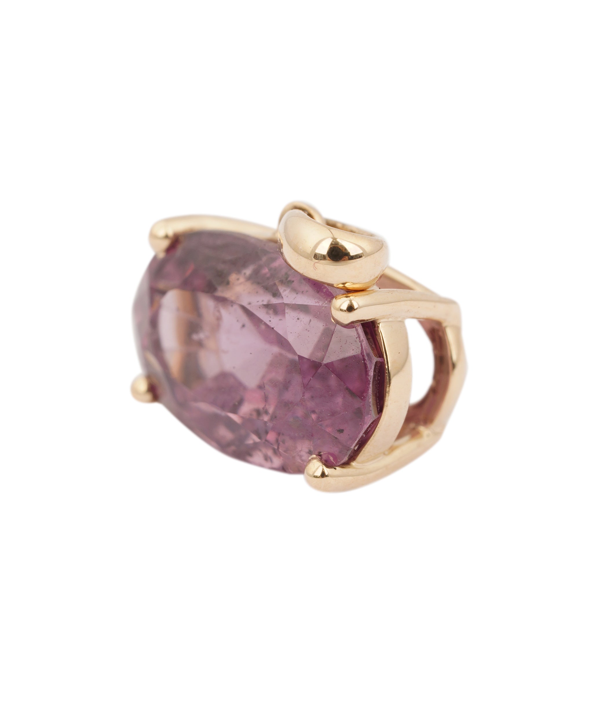 14kt Yellow Gold 2.6ct Kuh-I-Lal Spinel Pendant ANL0138