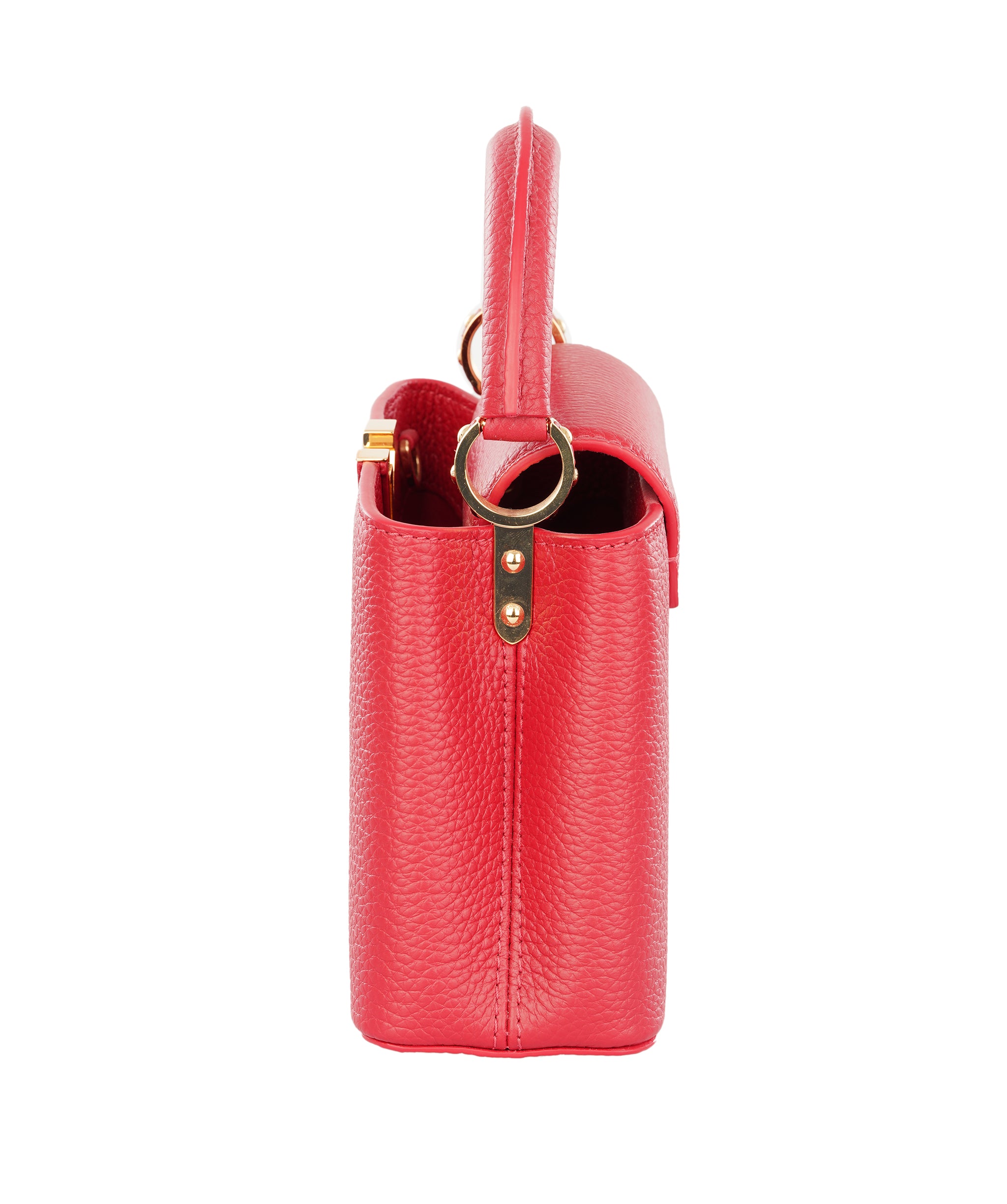 Louis Vuittion Scarlet Red Capucines Mini Taurillon Leather Bag ALTC1188