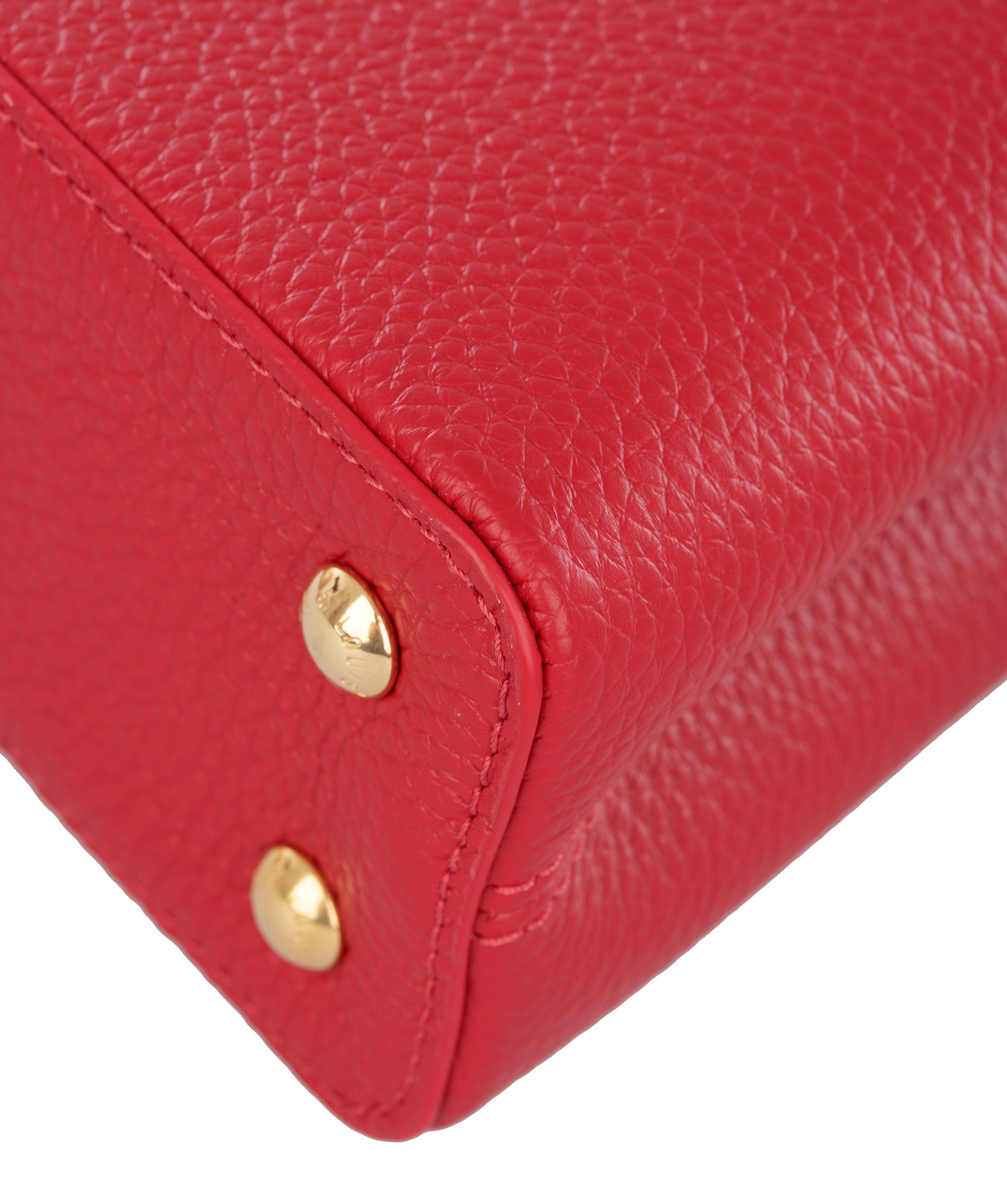 Louis Vuittion Scarlet Red Capucines Mini Taurillon Leather Bag ALTC1188