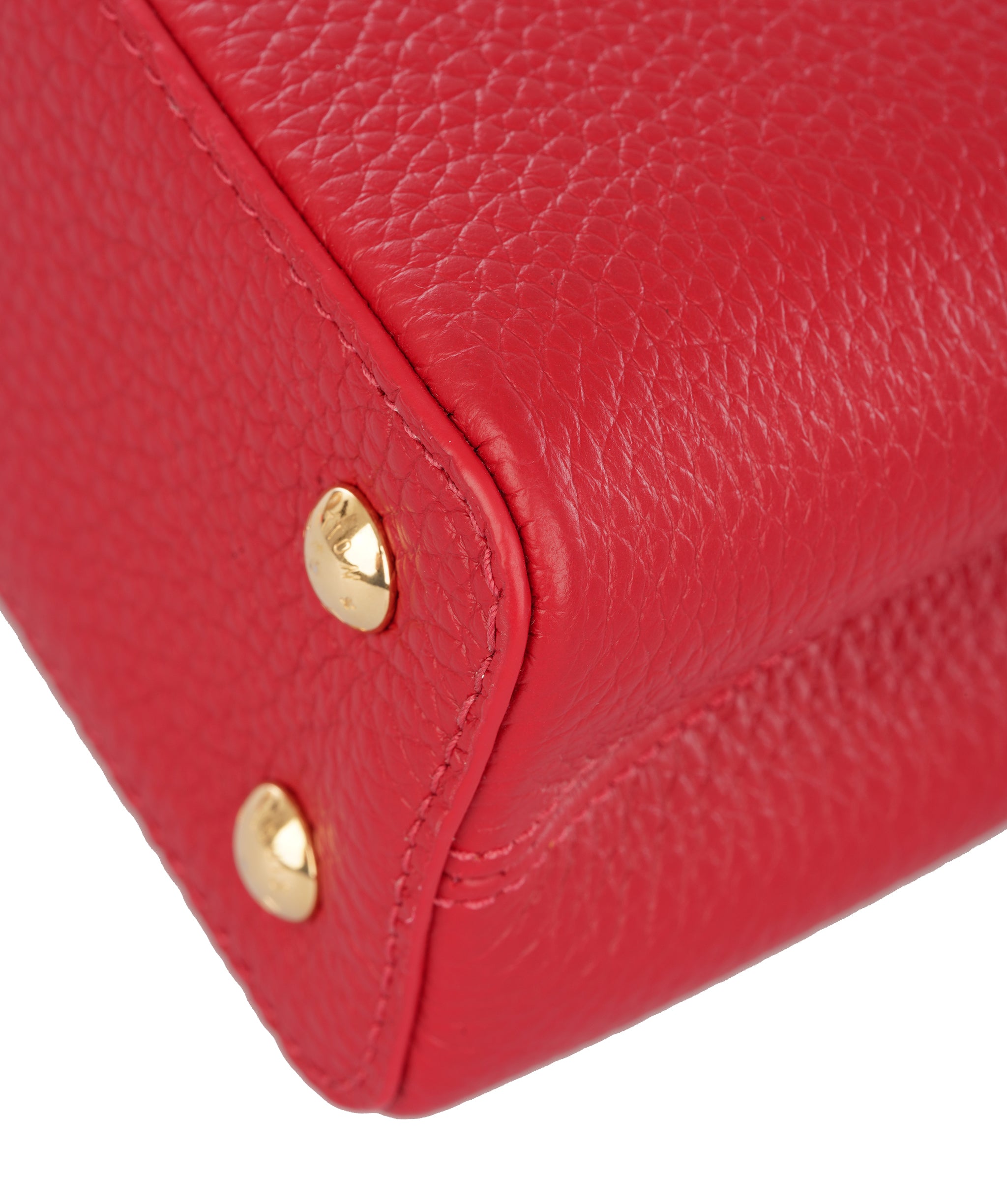 Louis Vuittion Scarlet Red Capucines Mini Taurillon Leather Bag ALTC1188