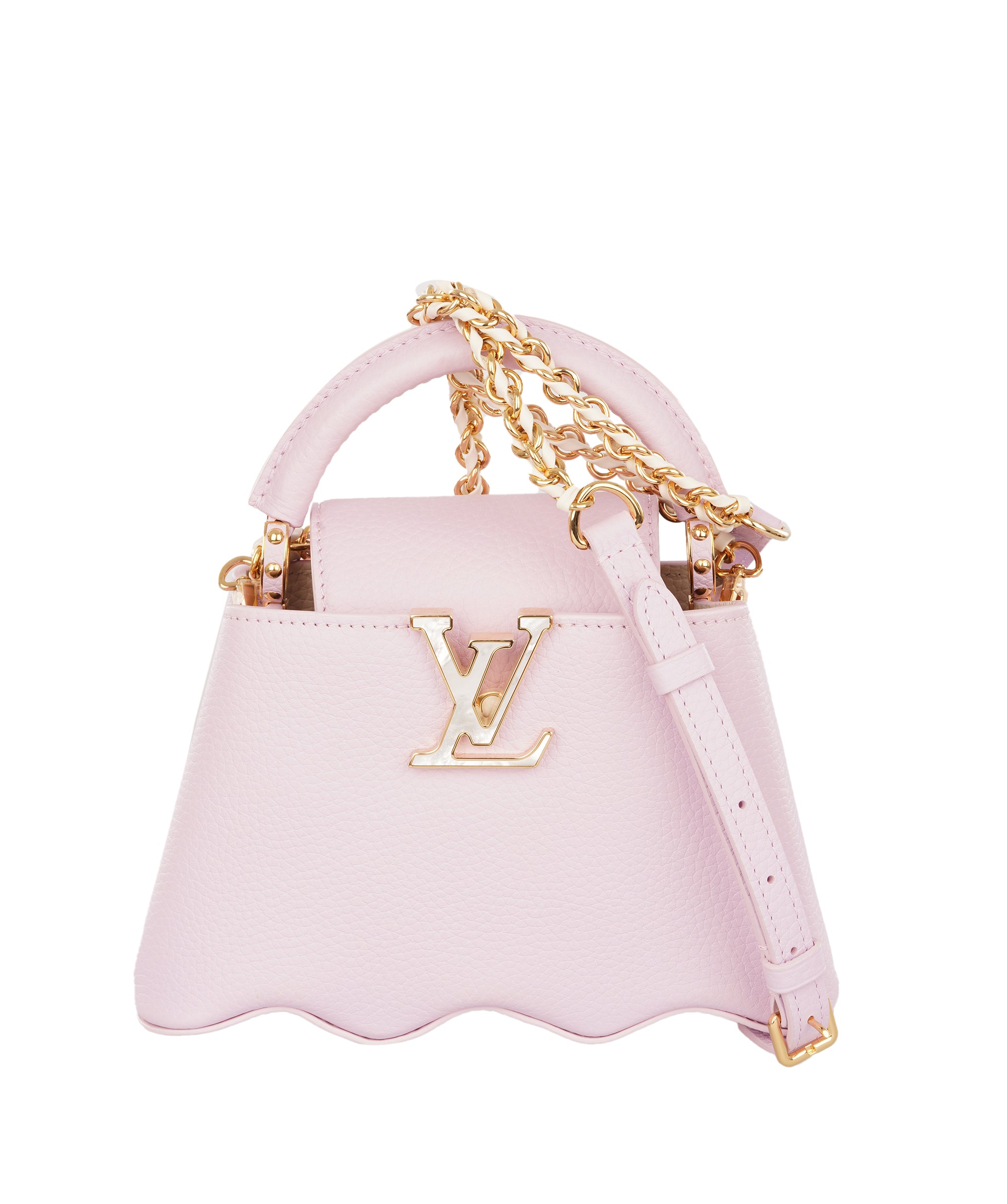 Louis Vuittion Wisteria Purple Capucines Mini Taurillon Leather Bag ALTC1187