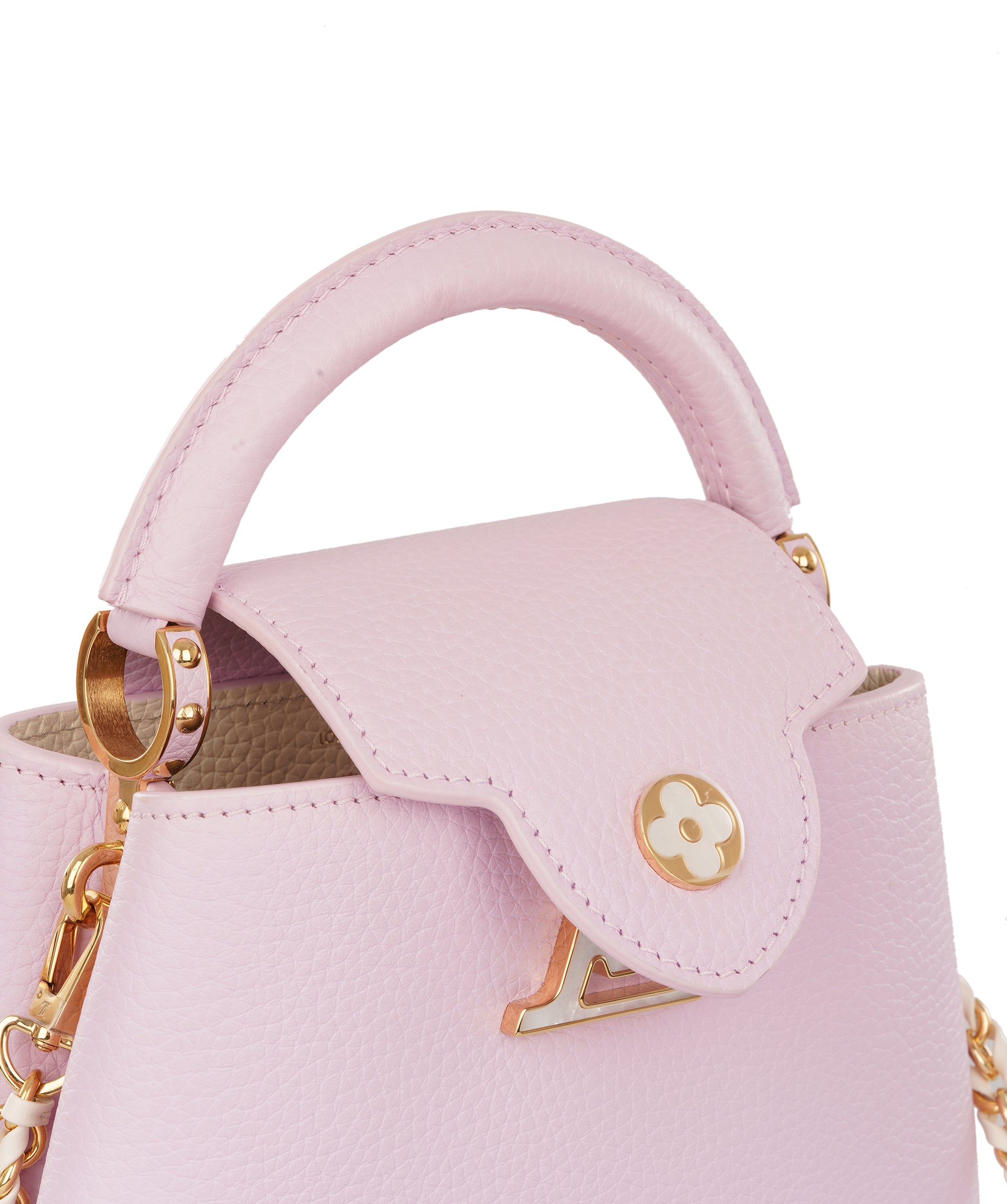 Louis Vuittion Wisteria Purple Capucines Mini Taurillon Leather Bag ALTC1187