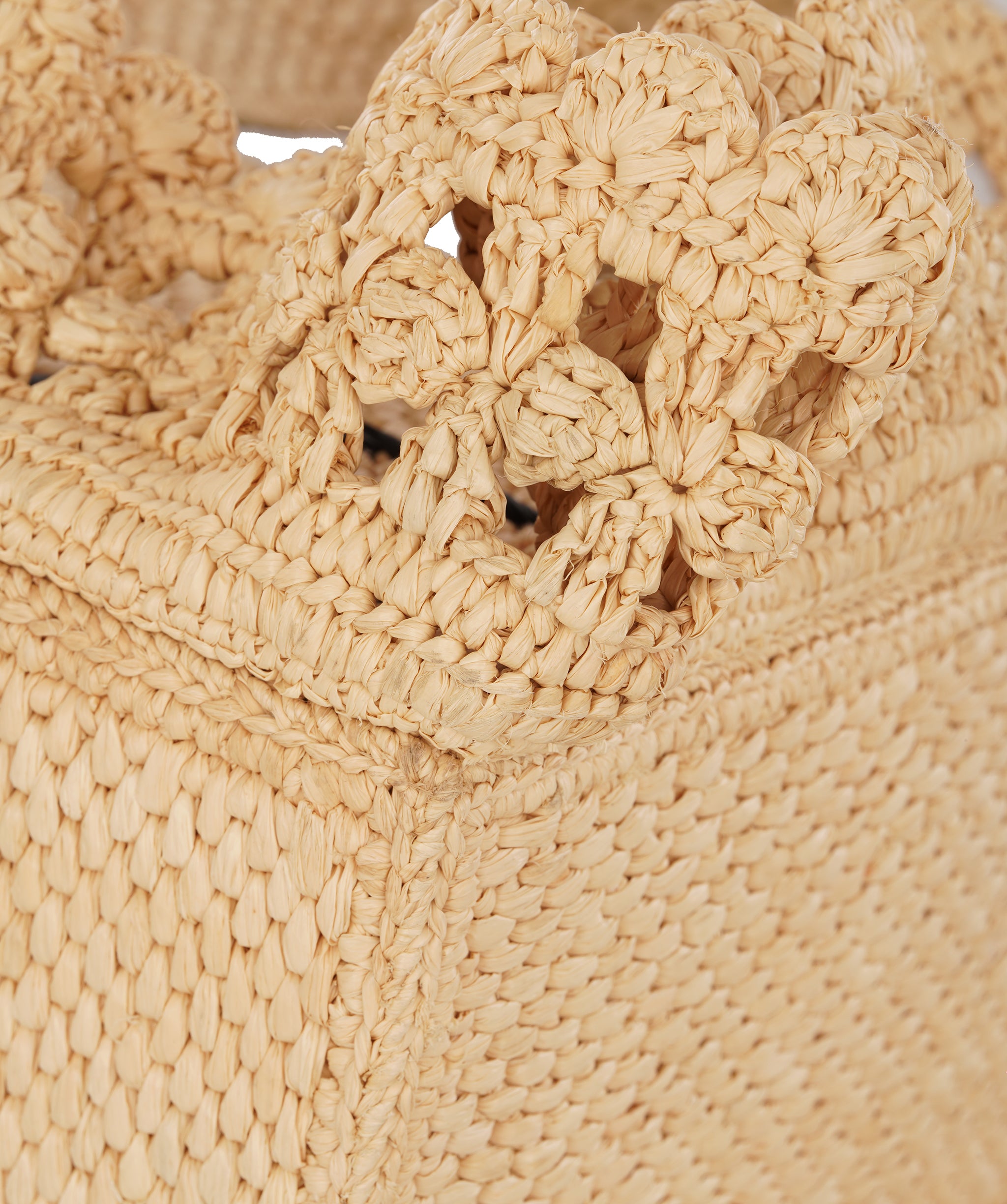 Loewe x Paula's Beige Ibiza Font Ruffla Tote Bag ALTC1186