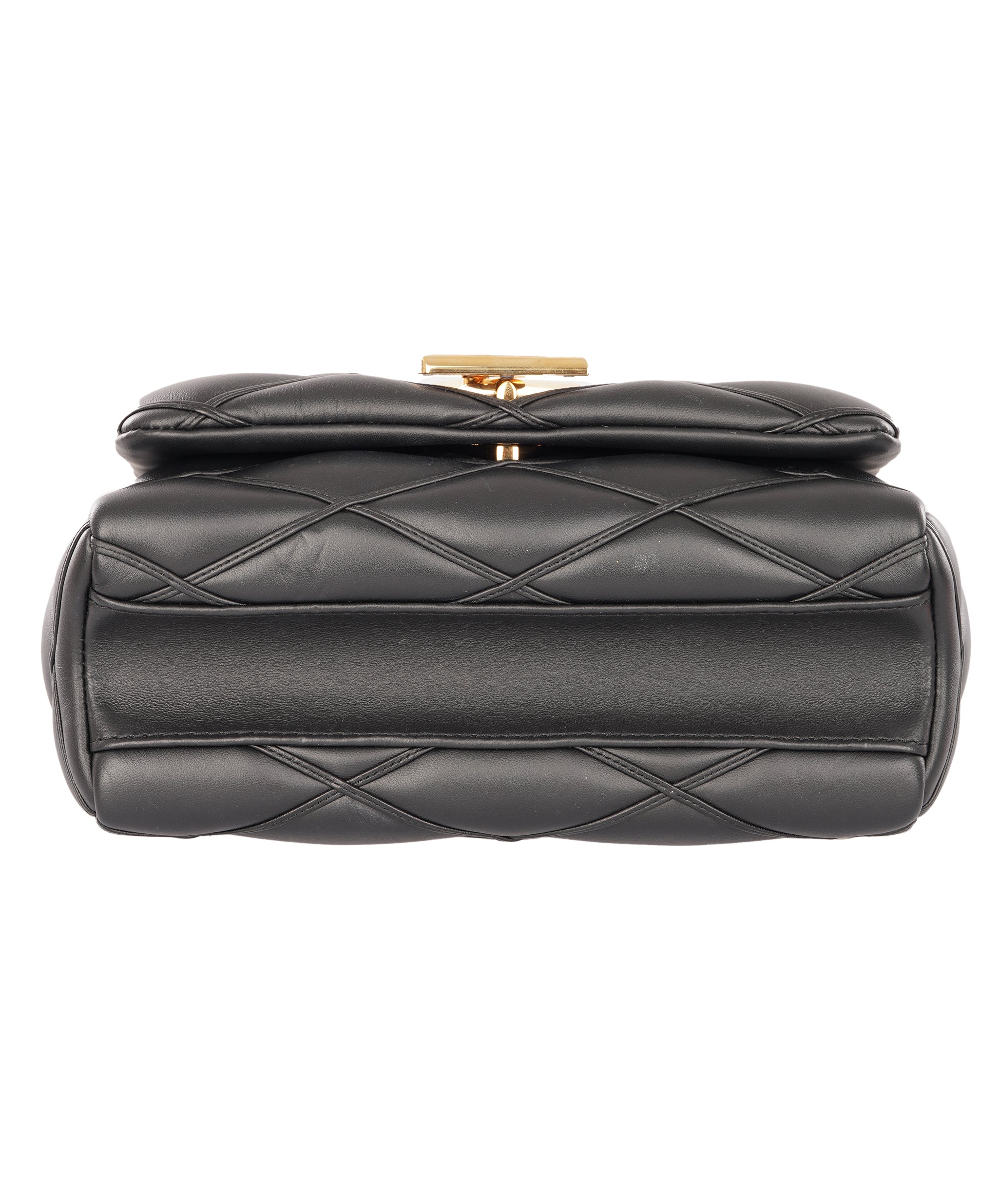 Louis Vuttion Black Paddded Lambskin Leather GO-14 MM Bag ALTC1189