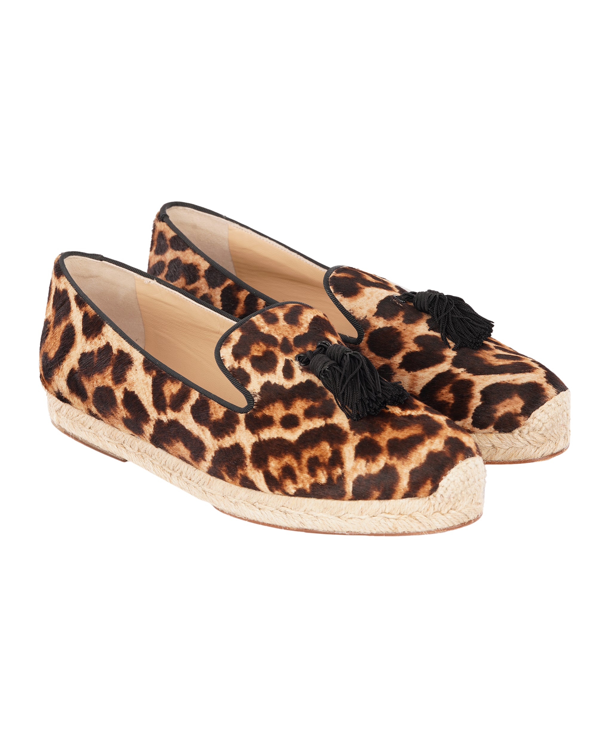 Christian Louboutin Spanish Cheeta Flat Pony ALC4352