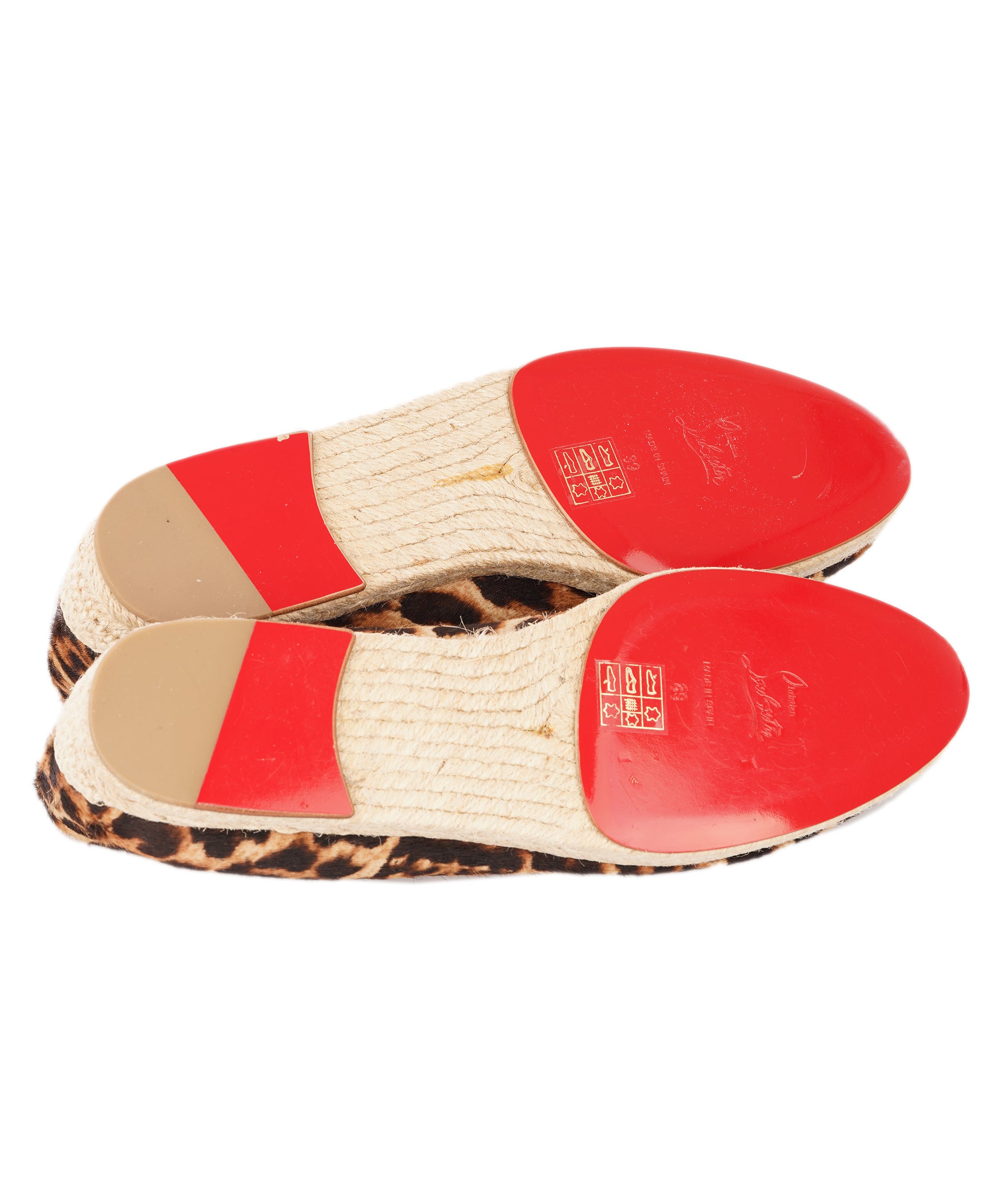 Christian Louboutin Spanish Cheeta Flat Pony ALC4352