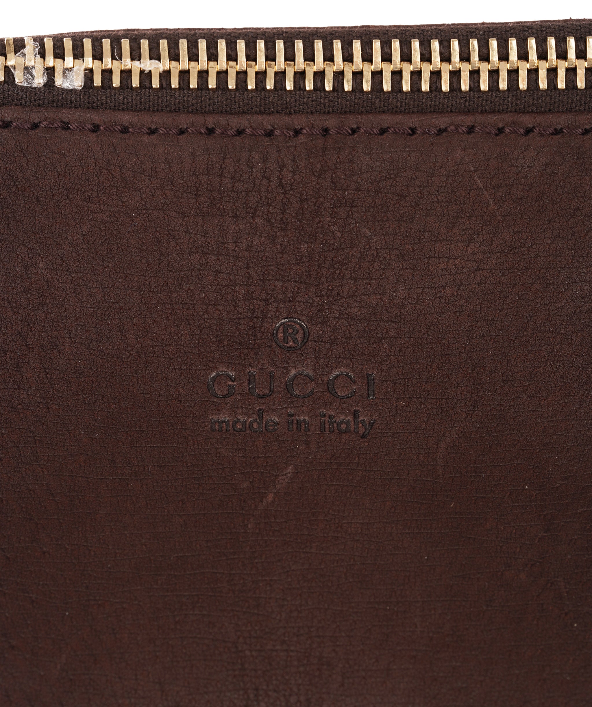 Gucci Large Brown Suede Attache Shoulder Bag ALC4345