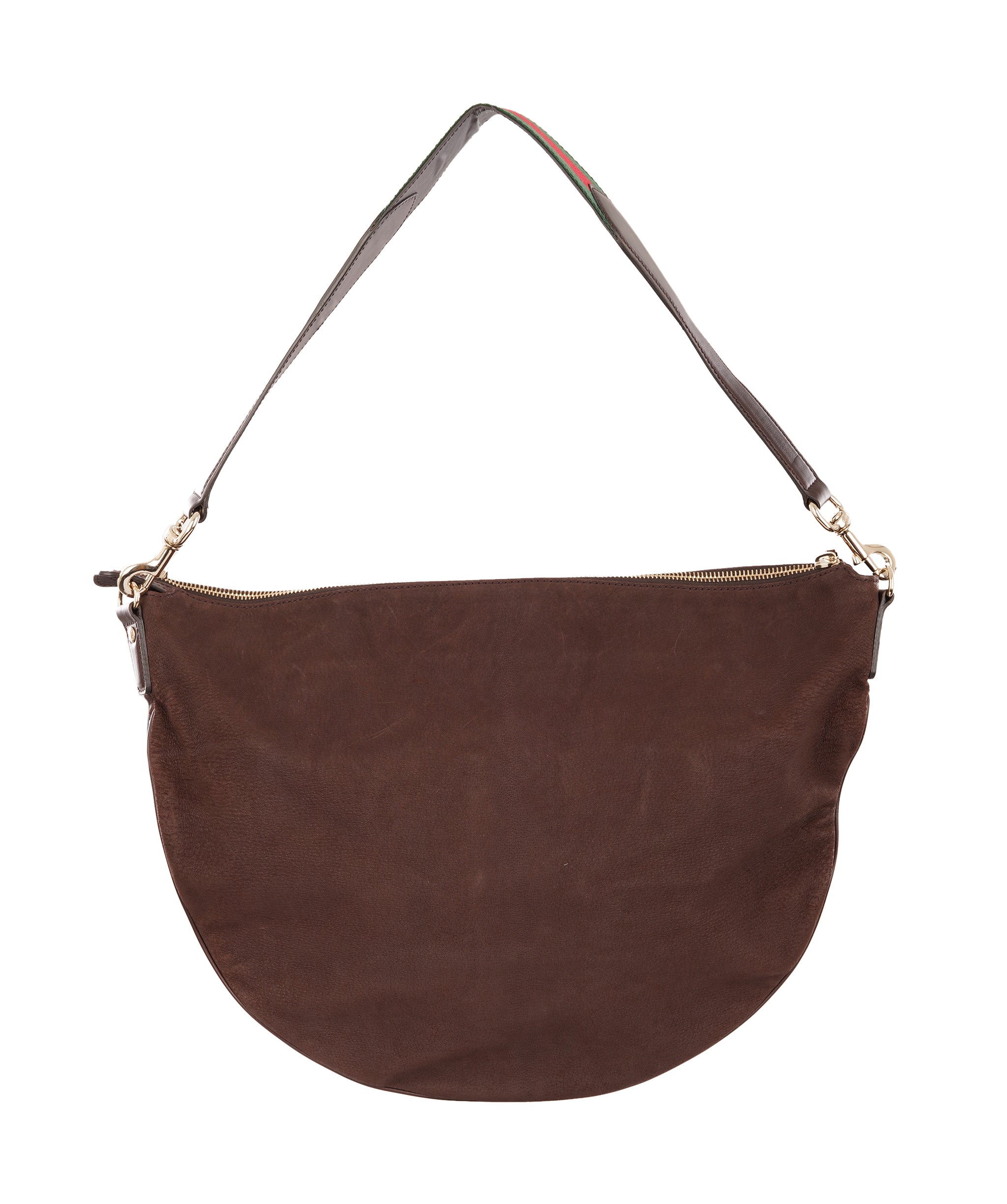 Gucci Large Brown Suede Attache Shoulder Bag ALC4345